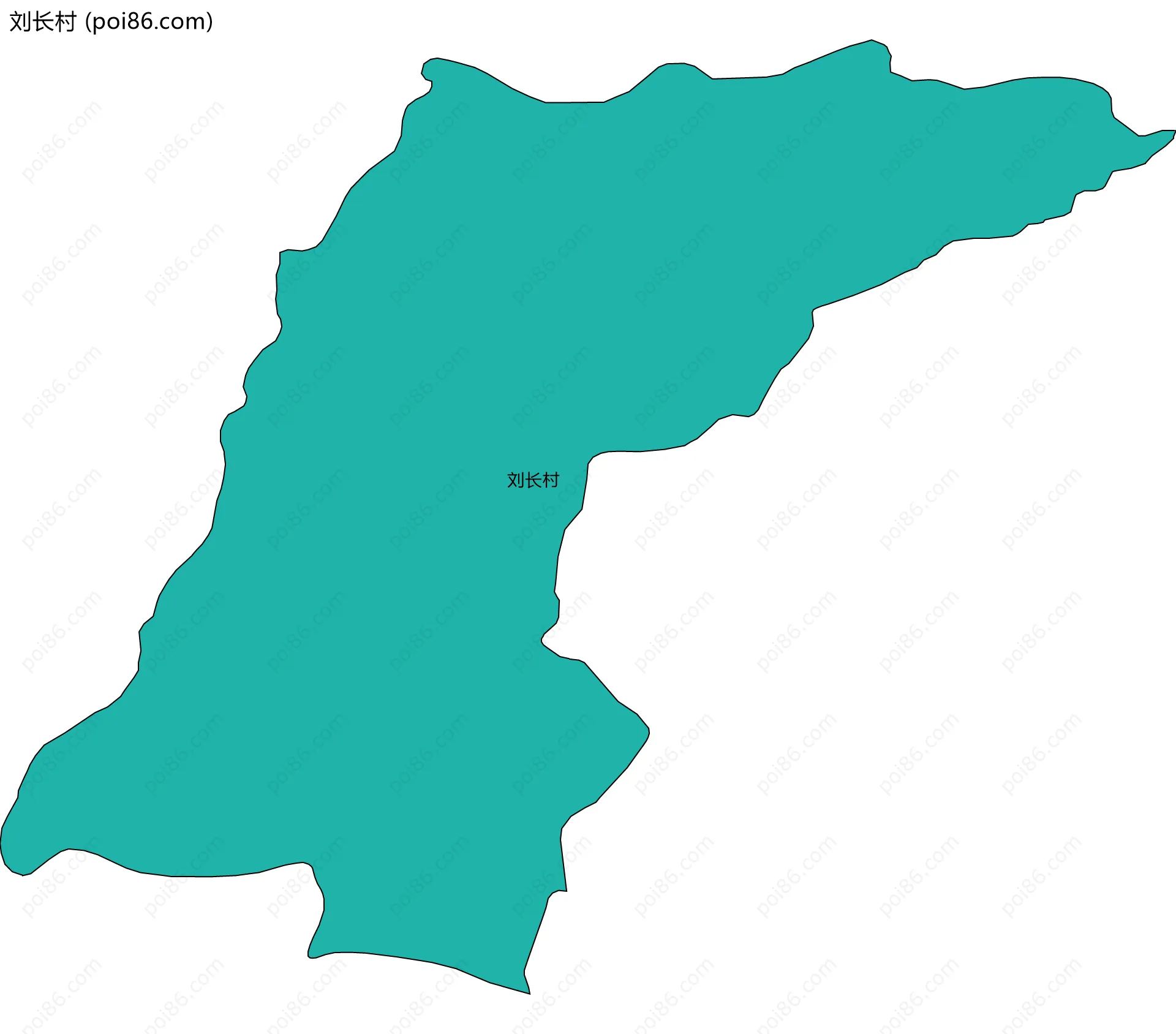 刘长村边界地图