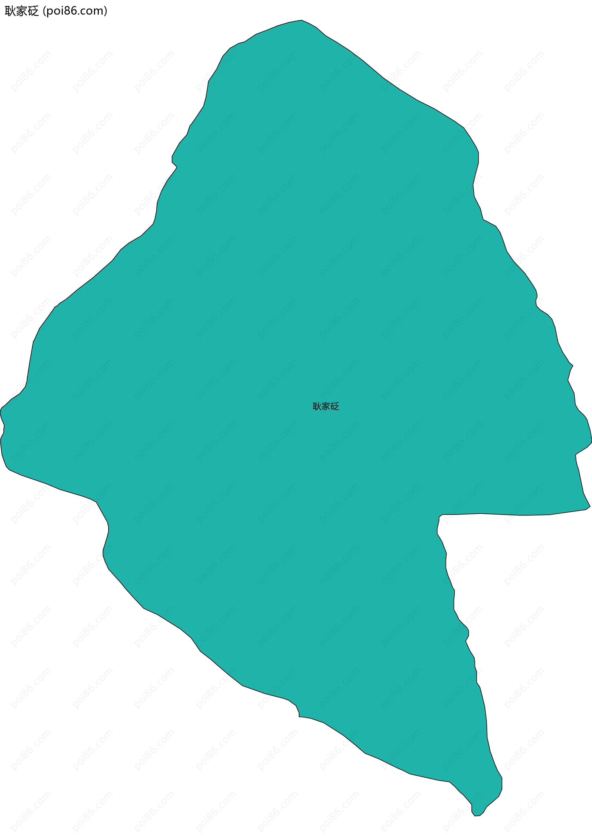 耿家砭边界地图