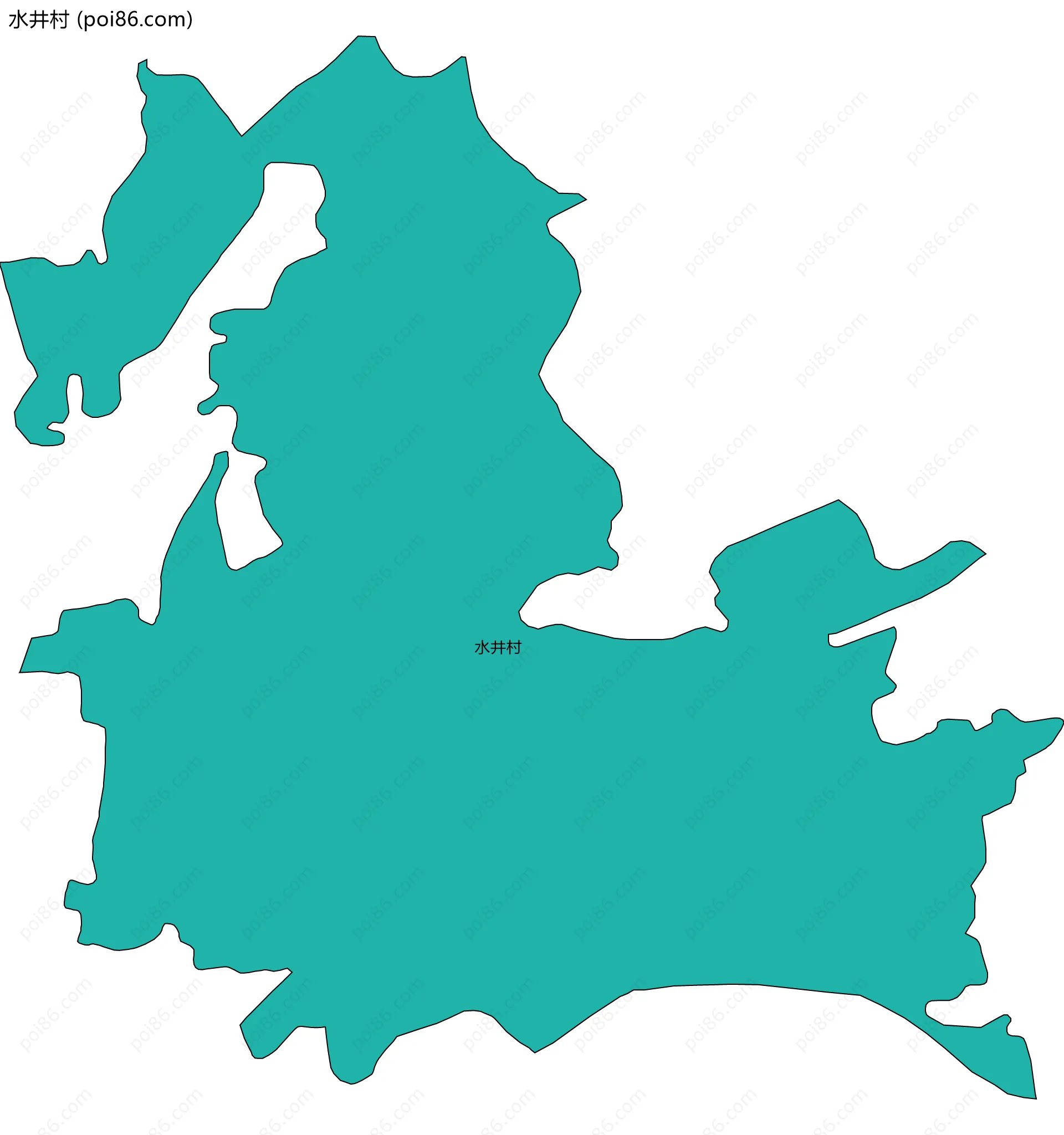 水井村边界地图