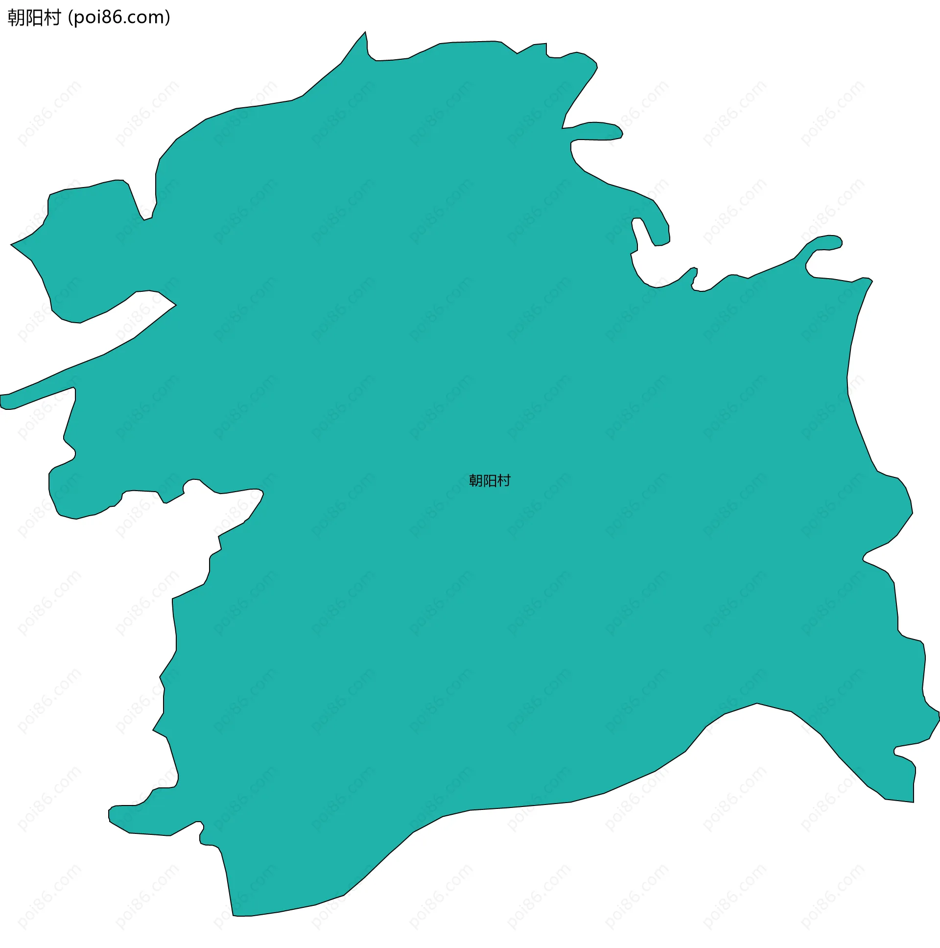 朝阳村边界地图