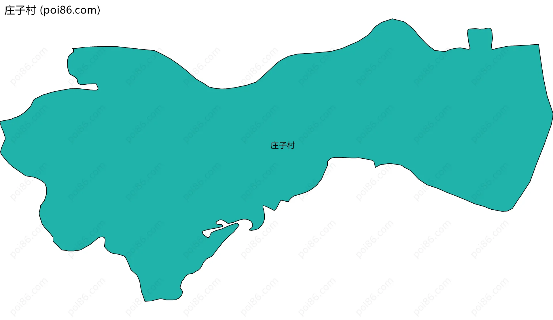 庄子村边界地图