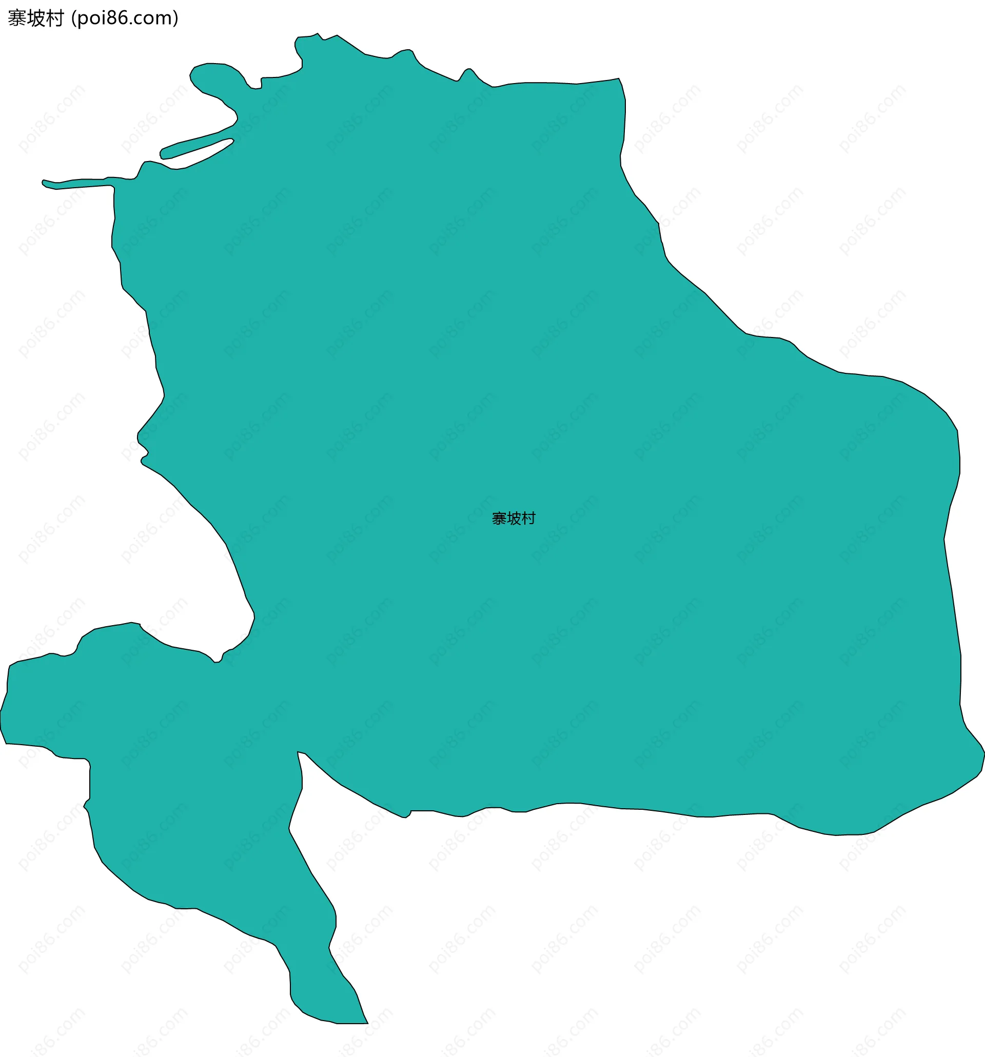 寨坡村边界地图