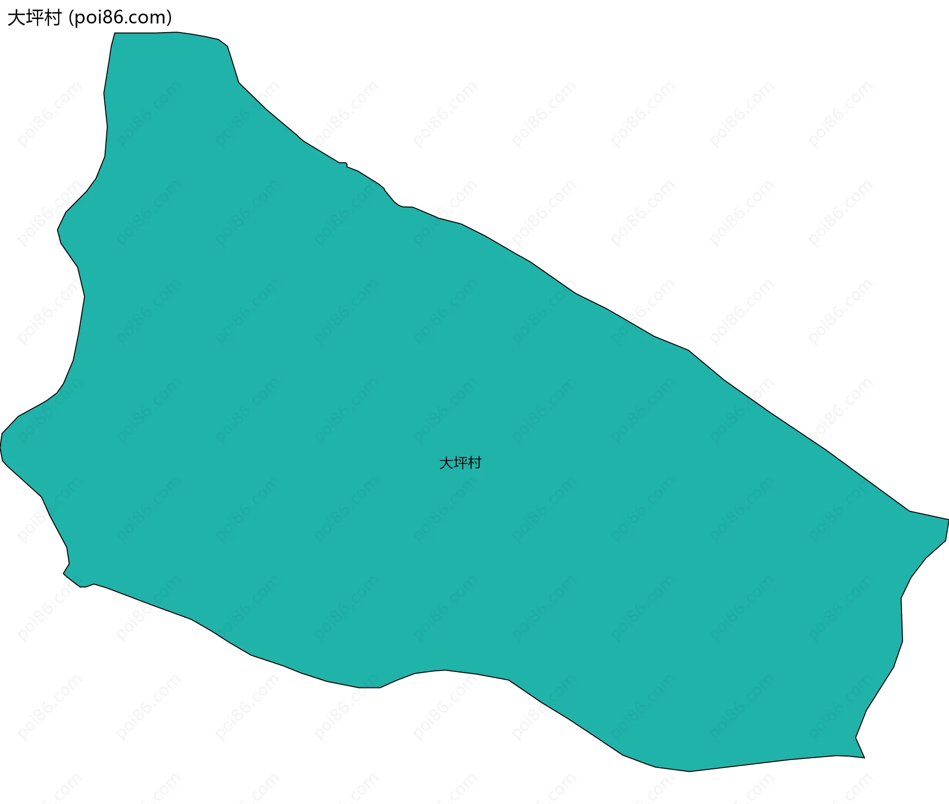 大坪村边界地图