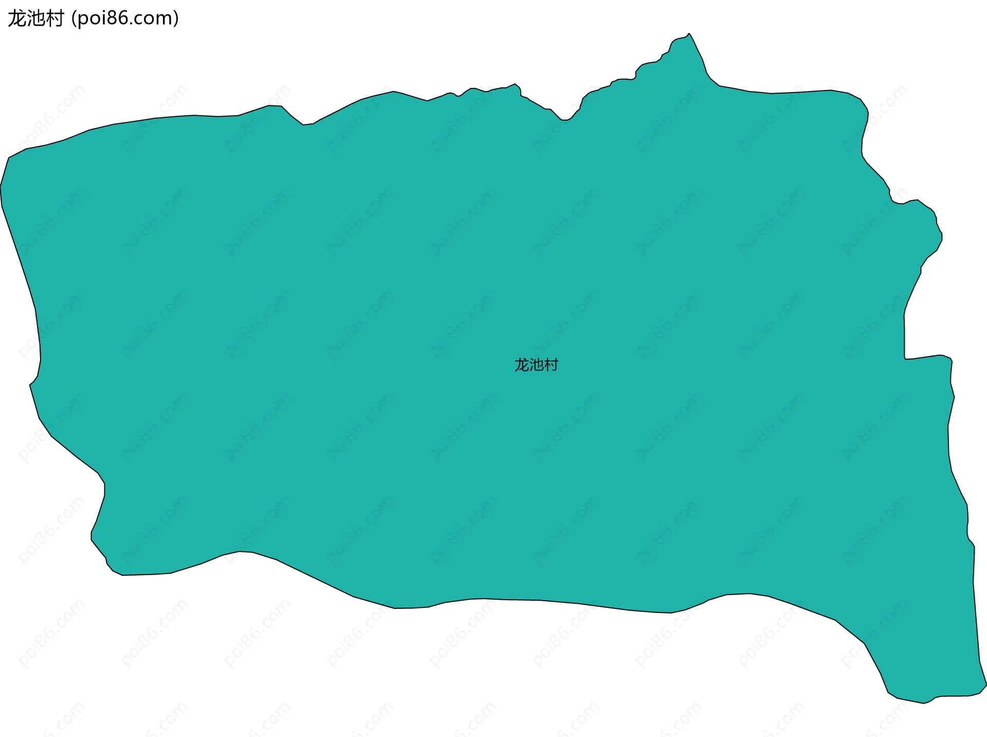 龙池村边界地图