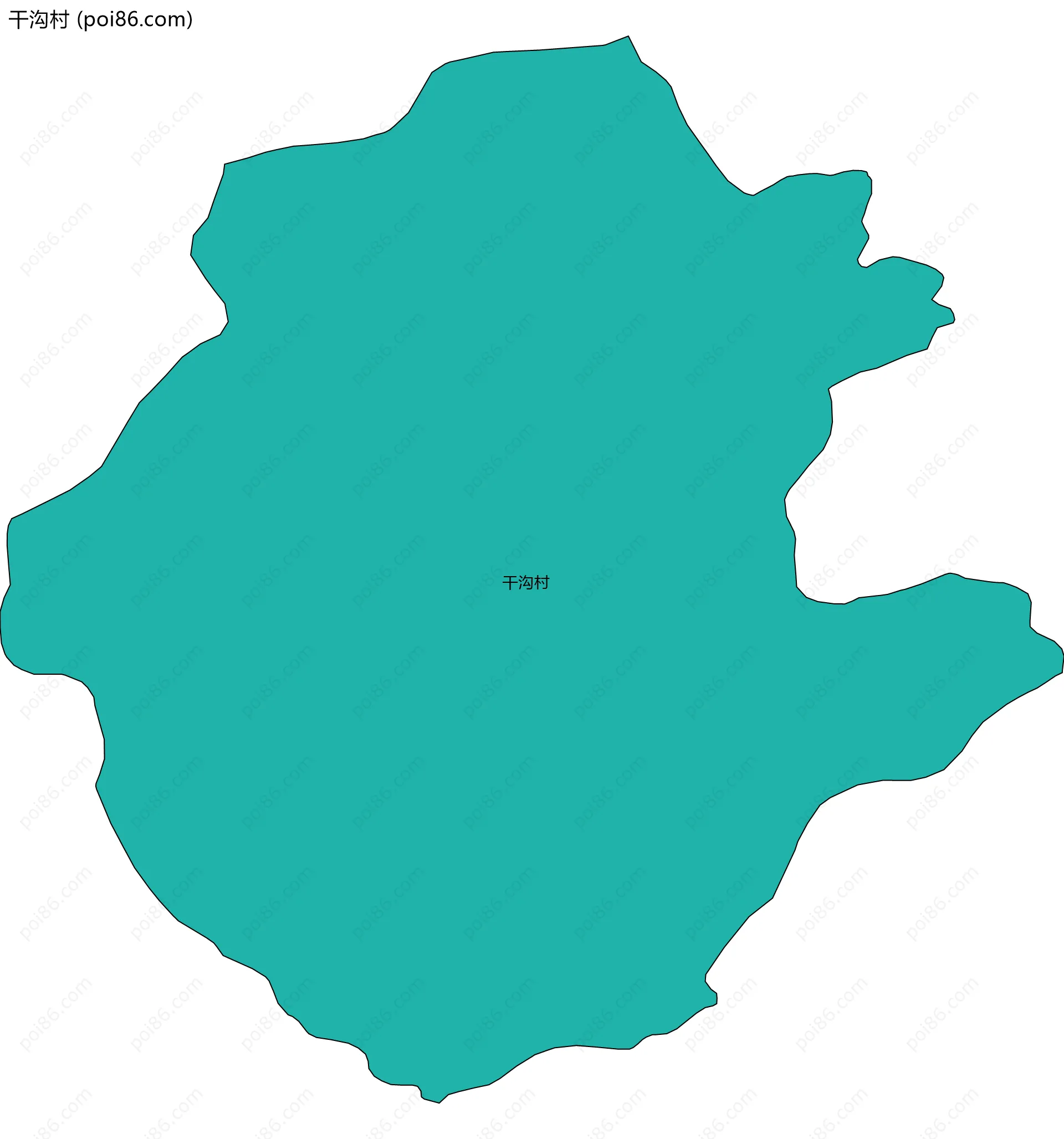干沟村边界地图