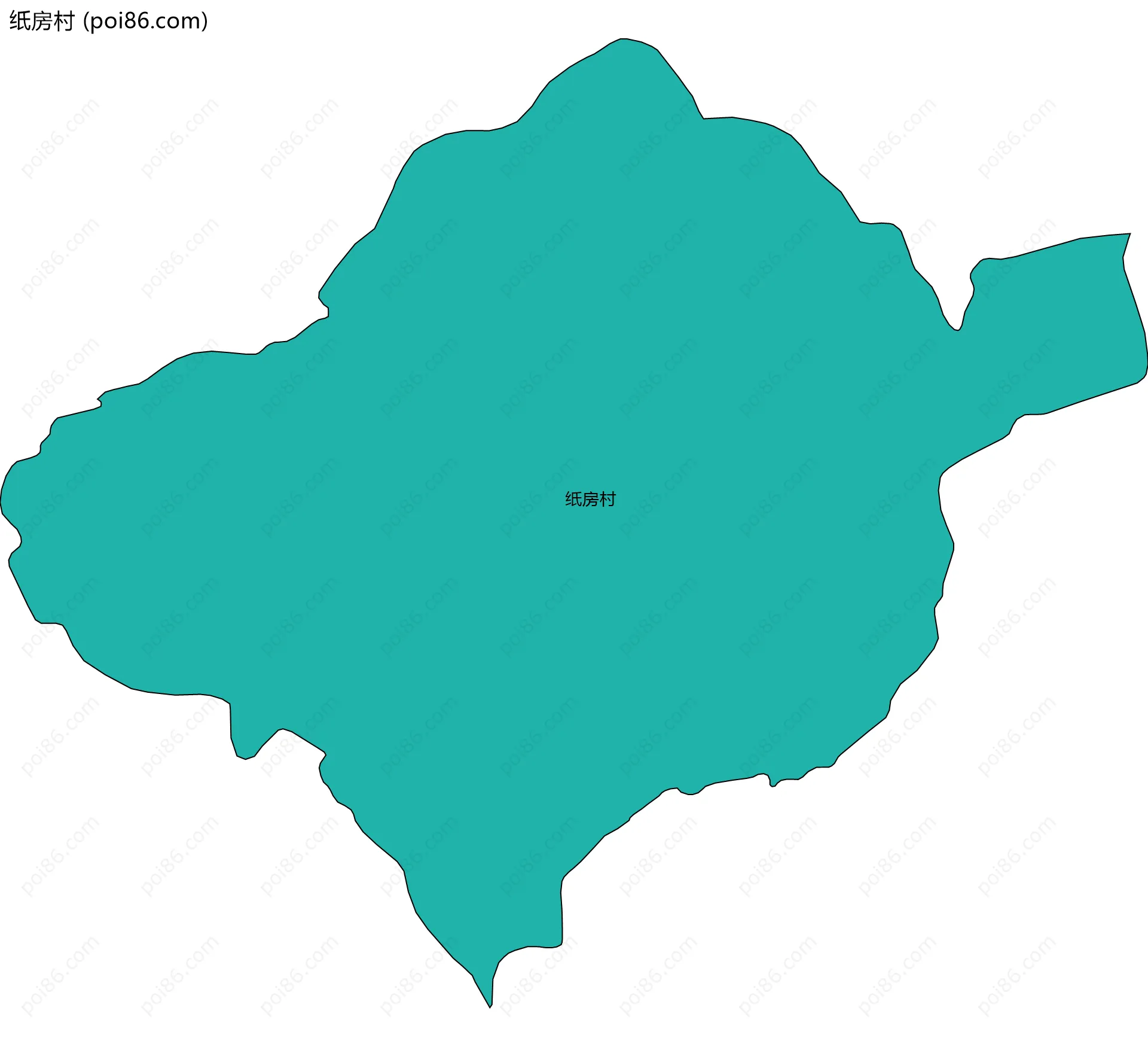 纸房村边界地图