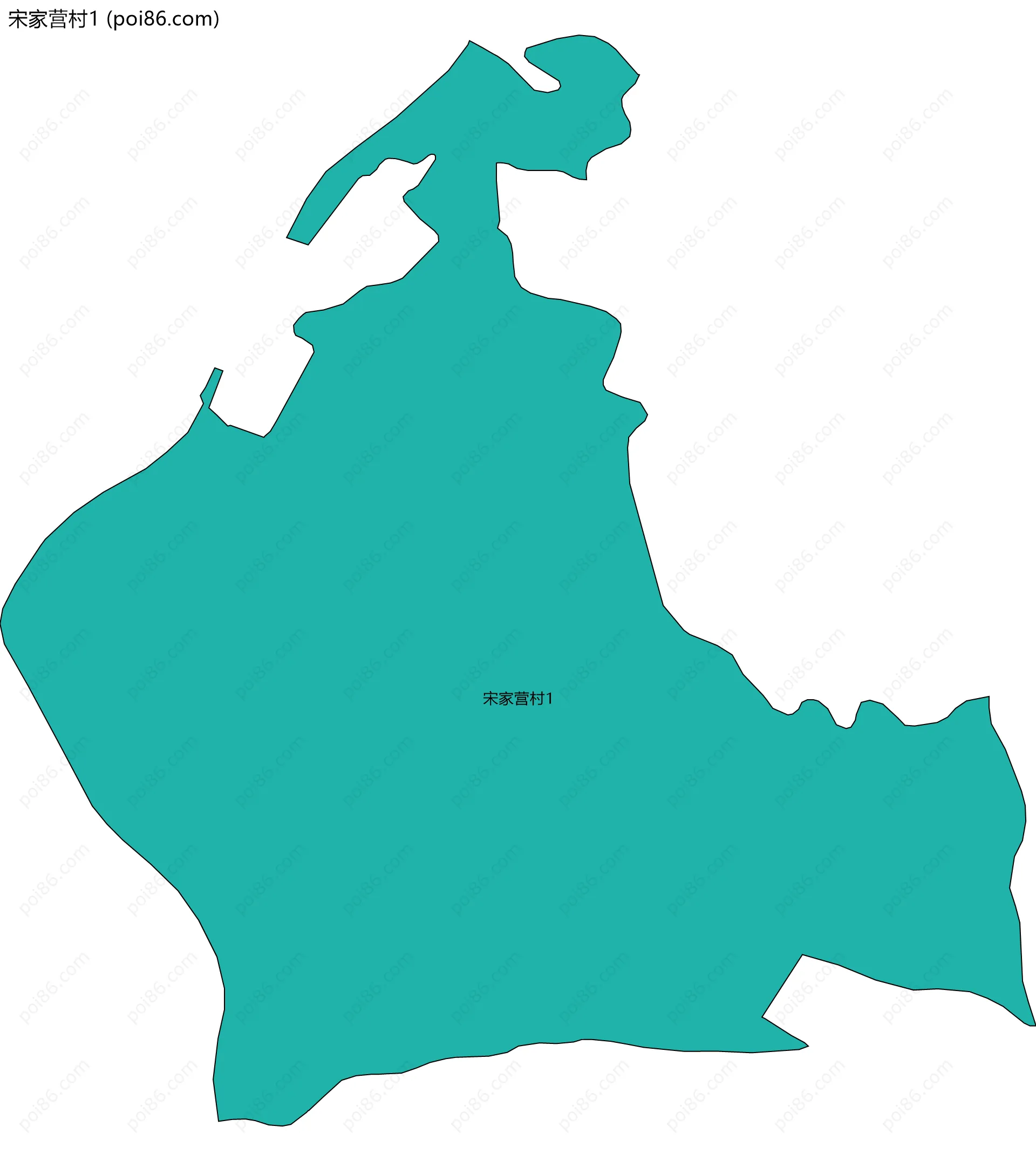宋家营村1边界地图