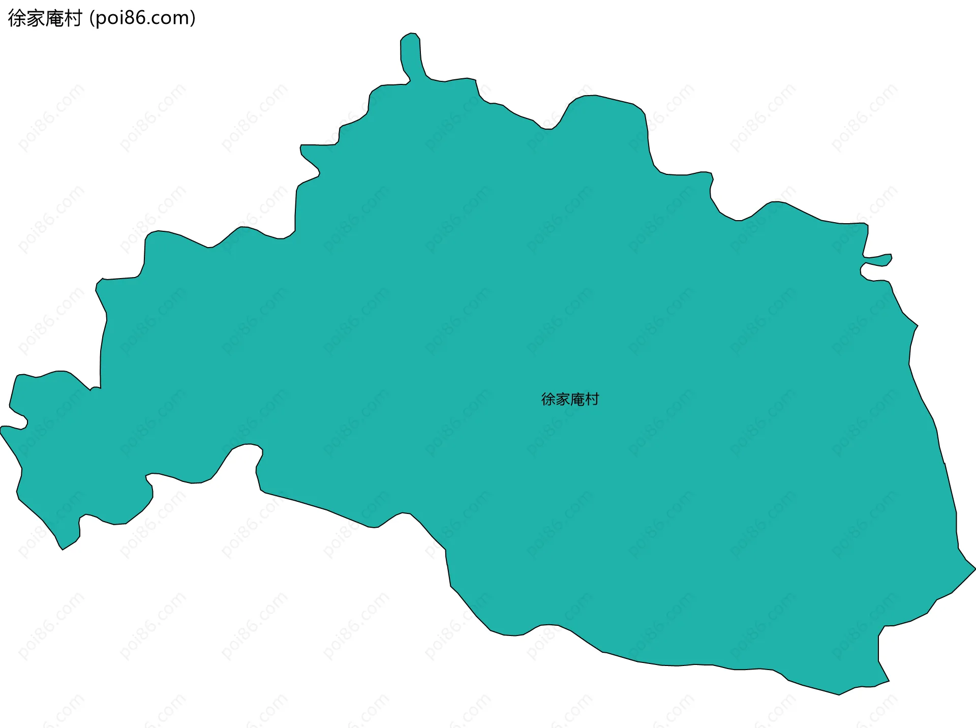 徐家庵村边界地图