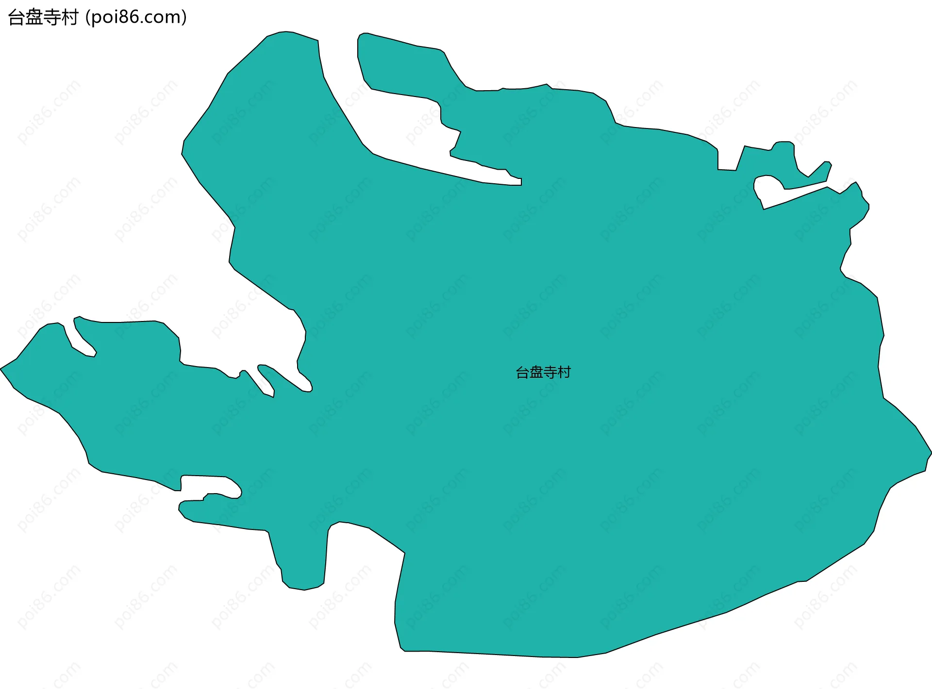 台盘寺村边界地图