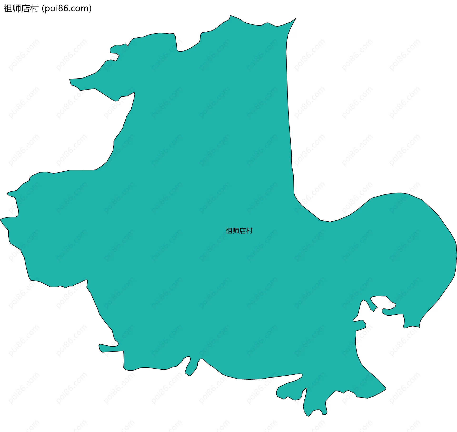 祖师店村边界地图