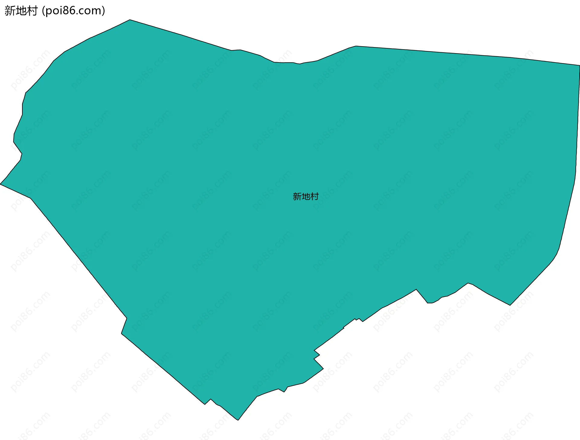 新地村边界地图