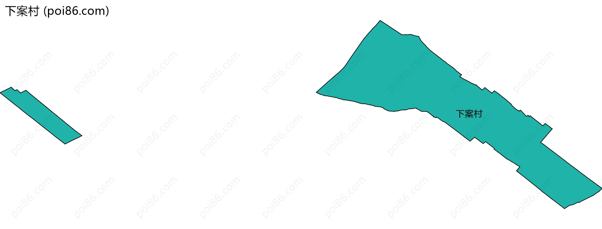 下案村边界地图
