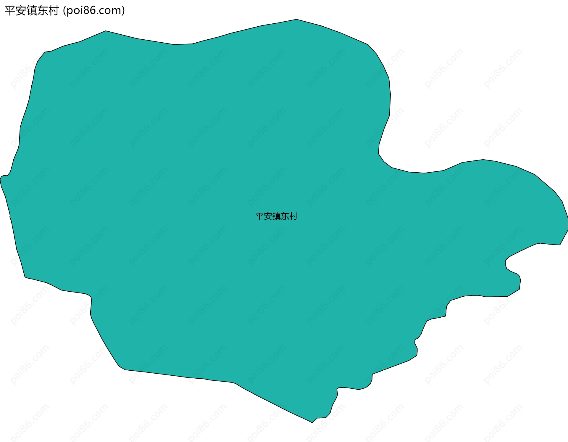 平安镇东村边界地图