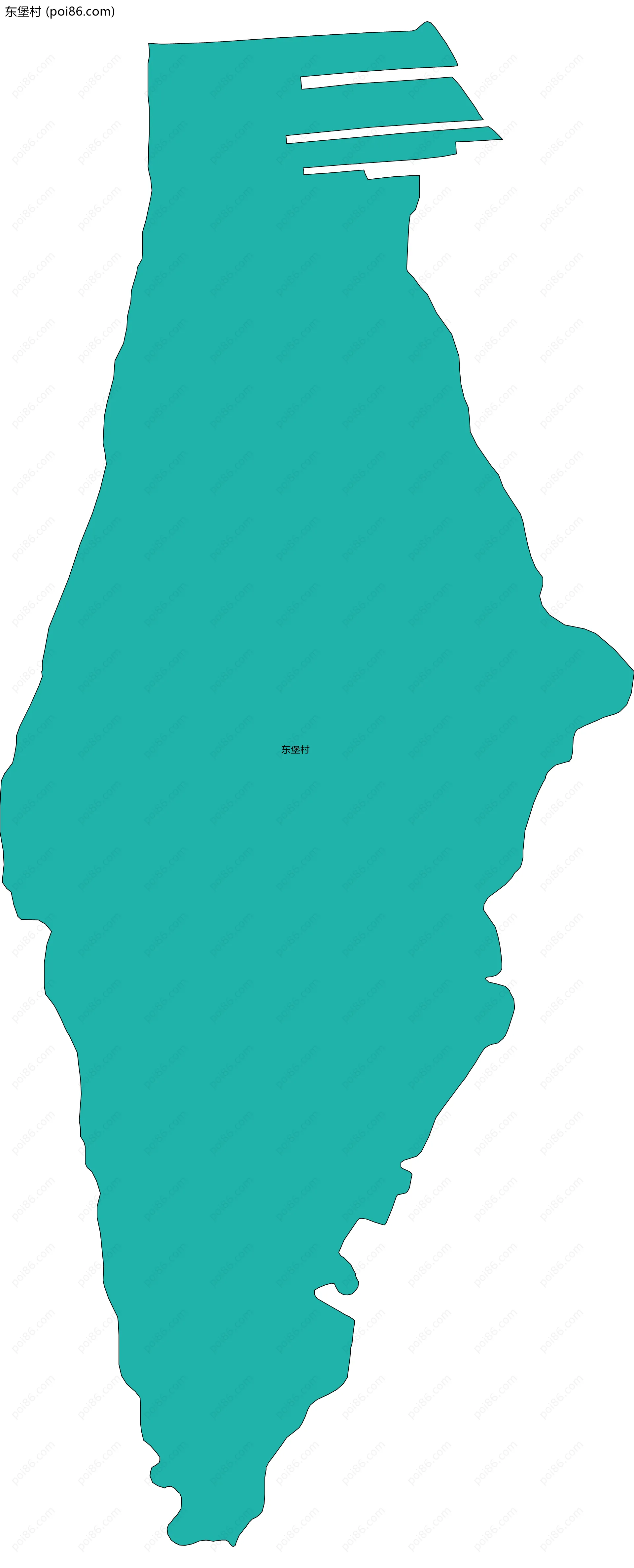 东堡村边界地图