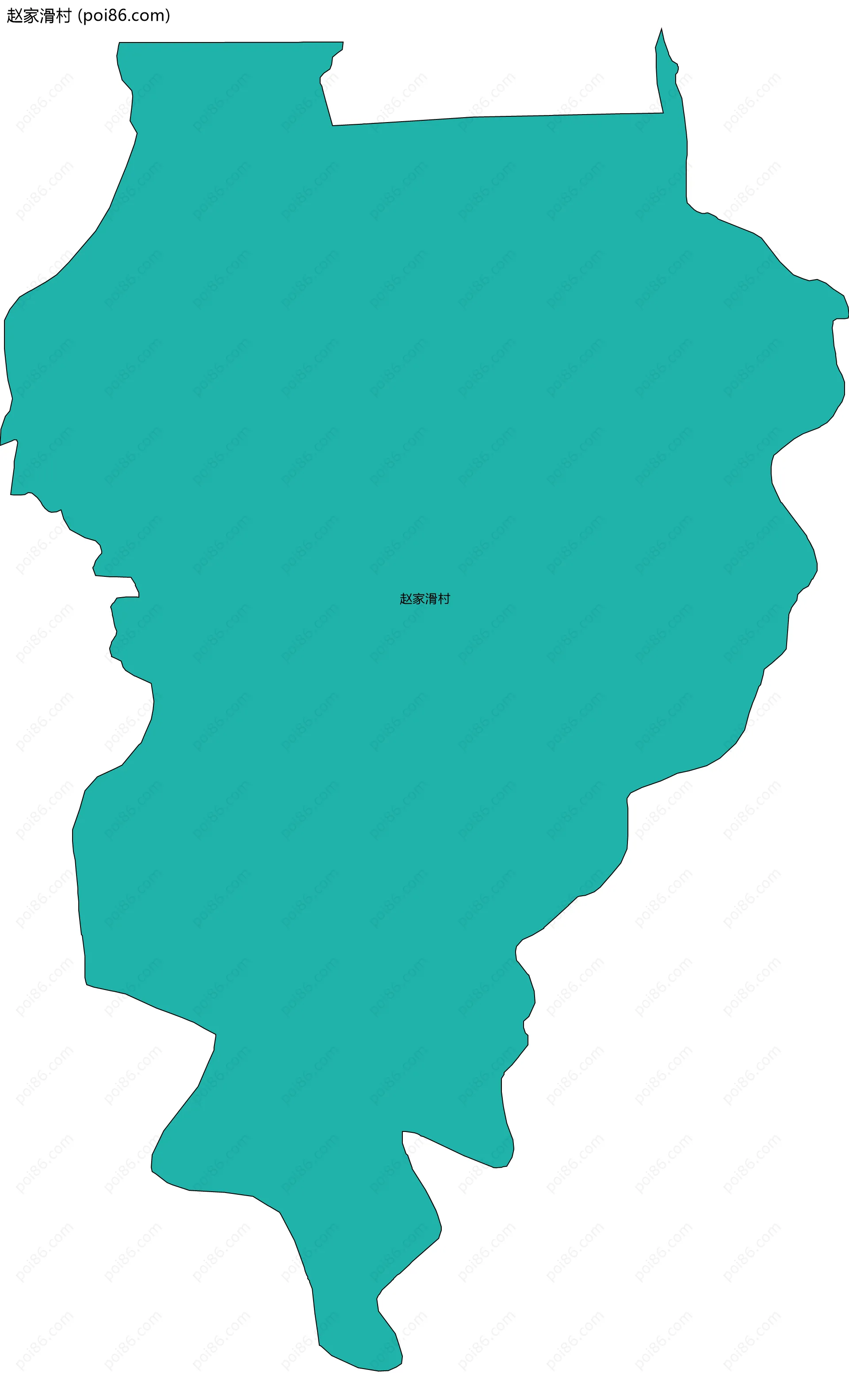 赵家滑村边界地图