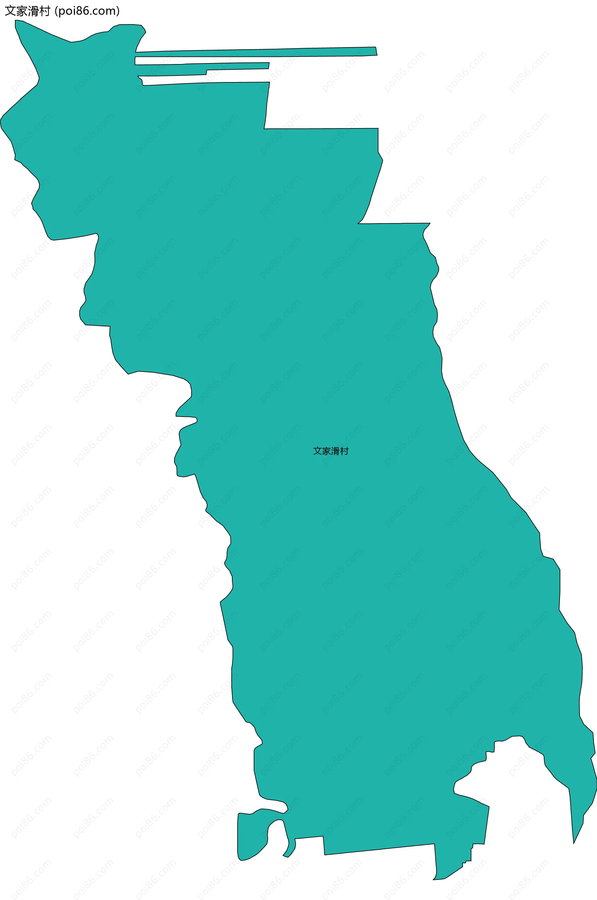 文家滑村边界地图