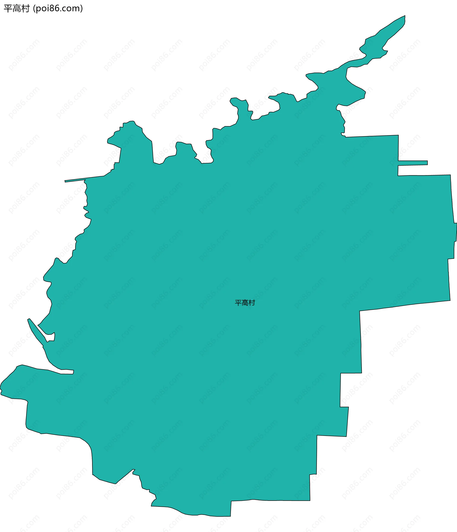 平高村边界地图