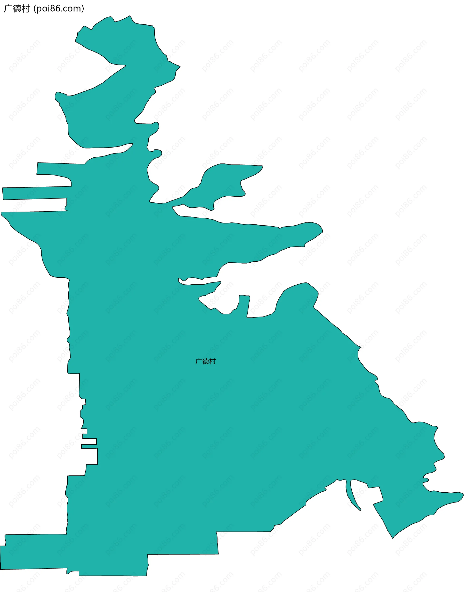广德村边界地图