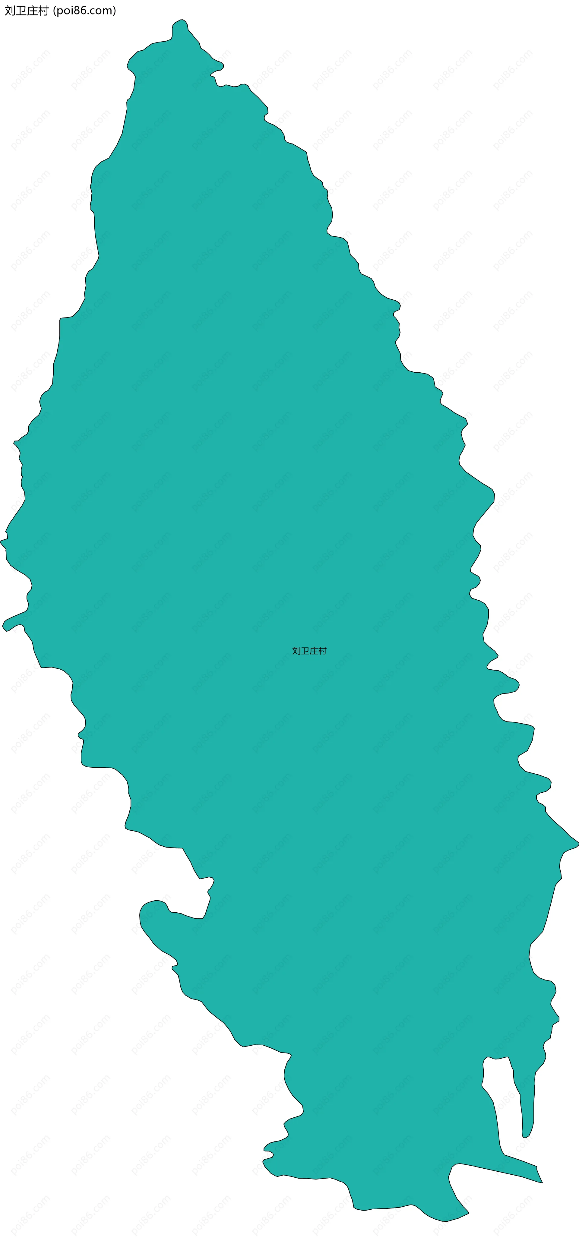 刘卫庄村边界地图