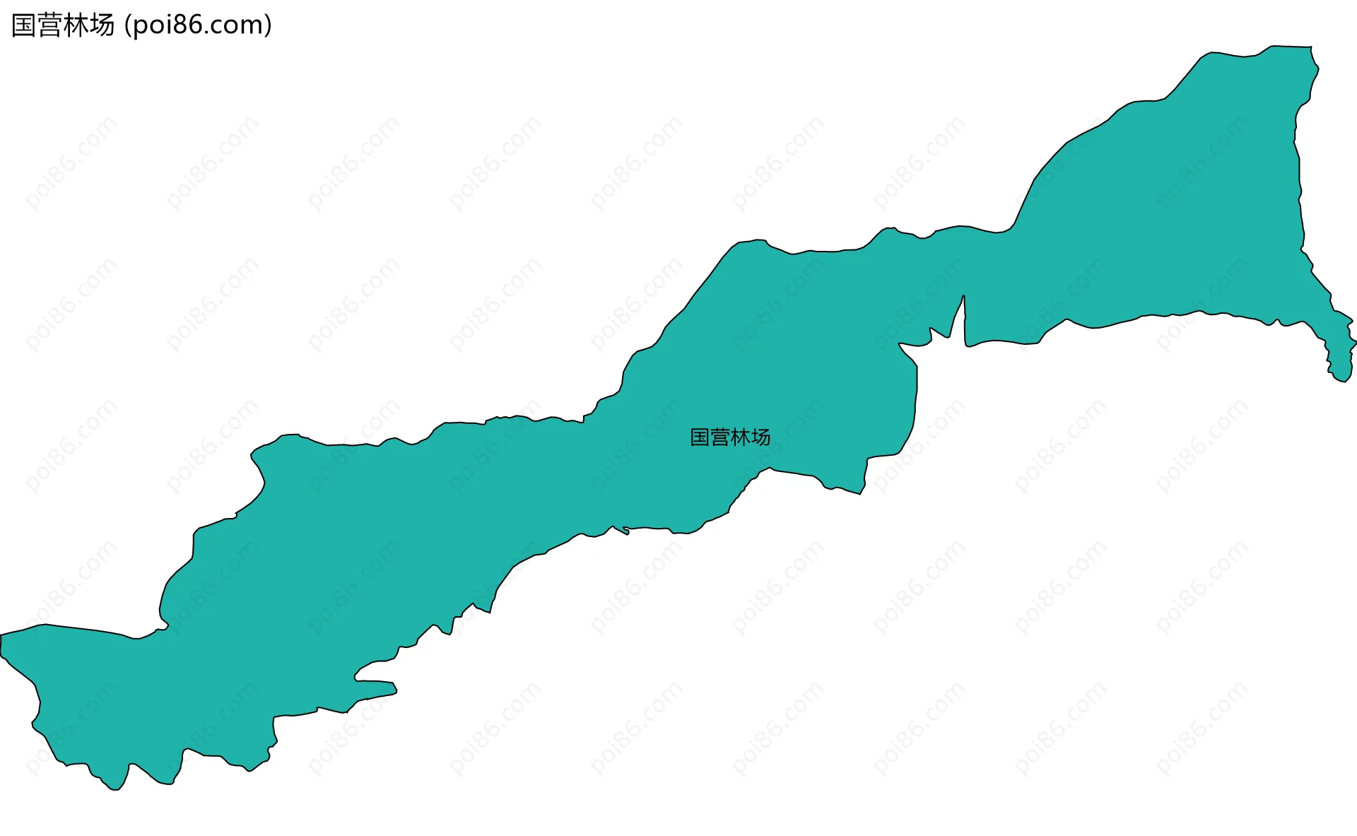 国营林场边界地图