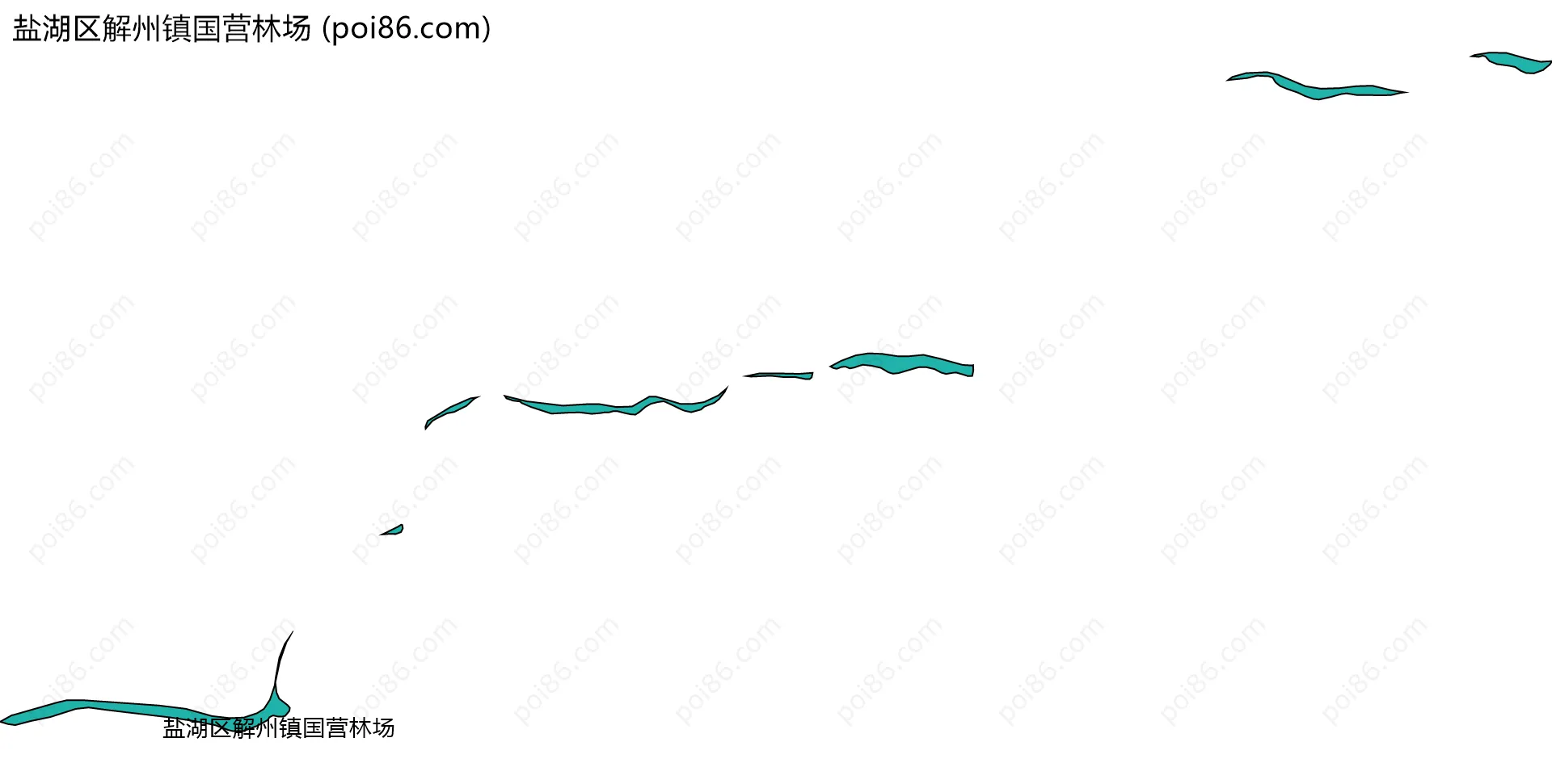 盐湖区解州镇国营林场边界地图