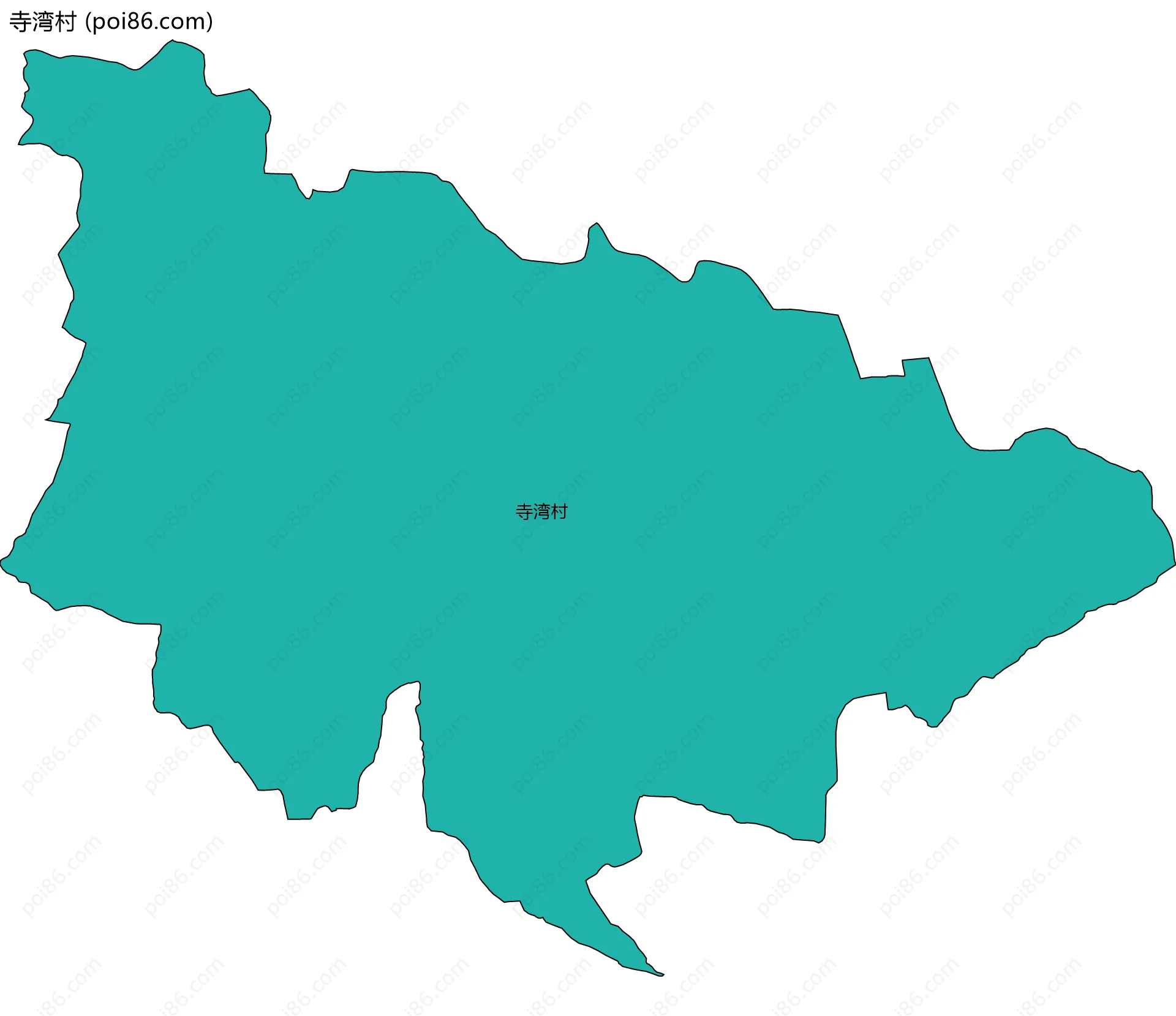 寺湾村边界地图