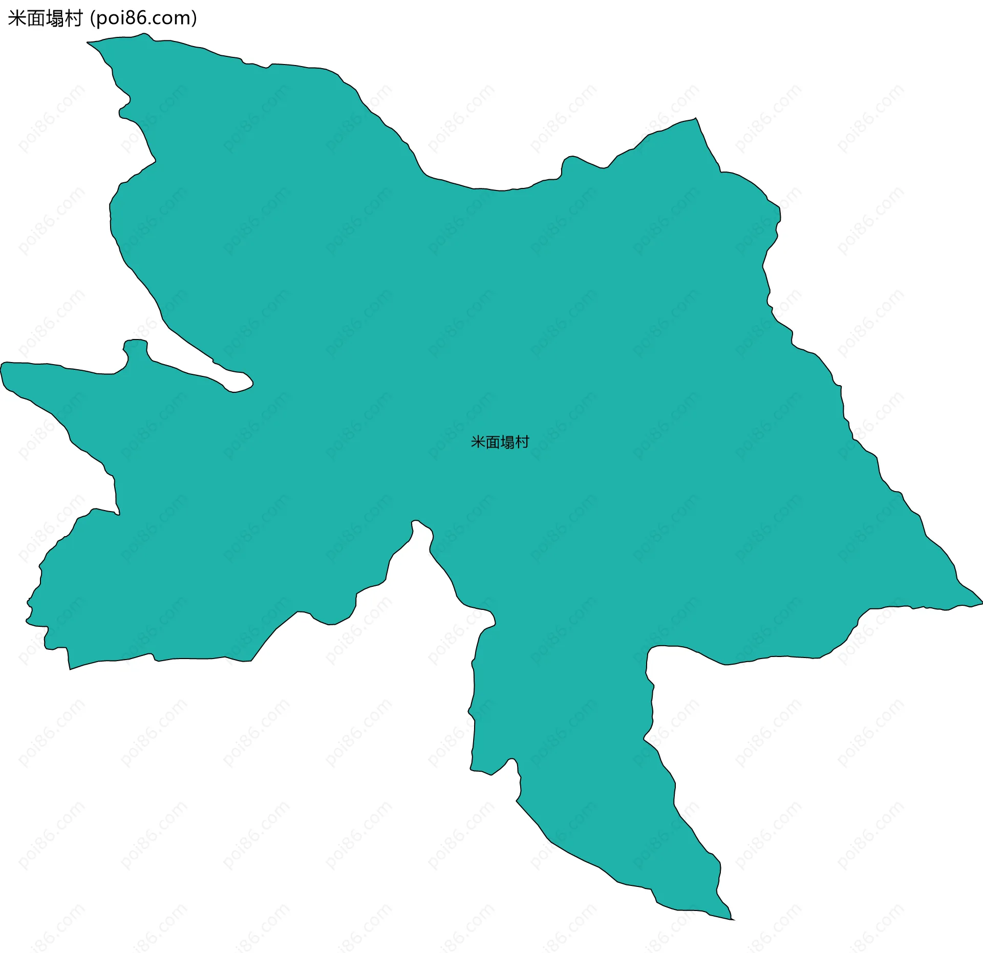 米面塌村边界地图