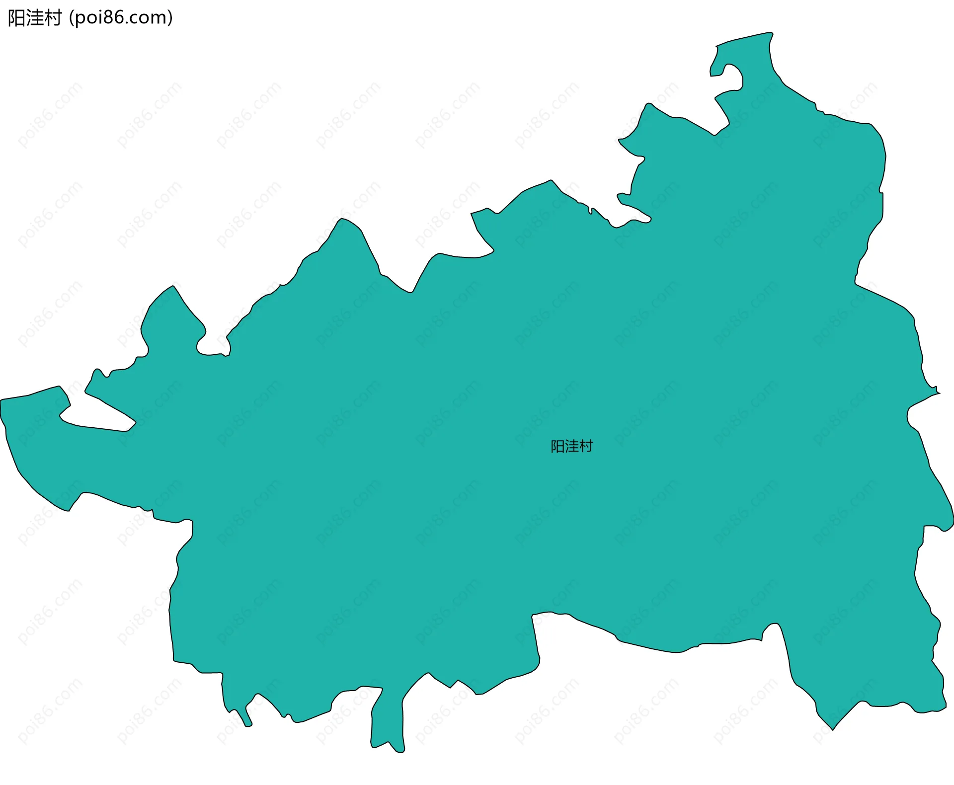 阳洼村边界地图