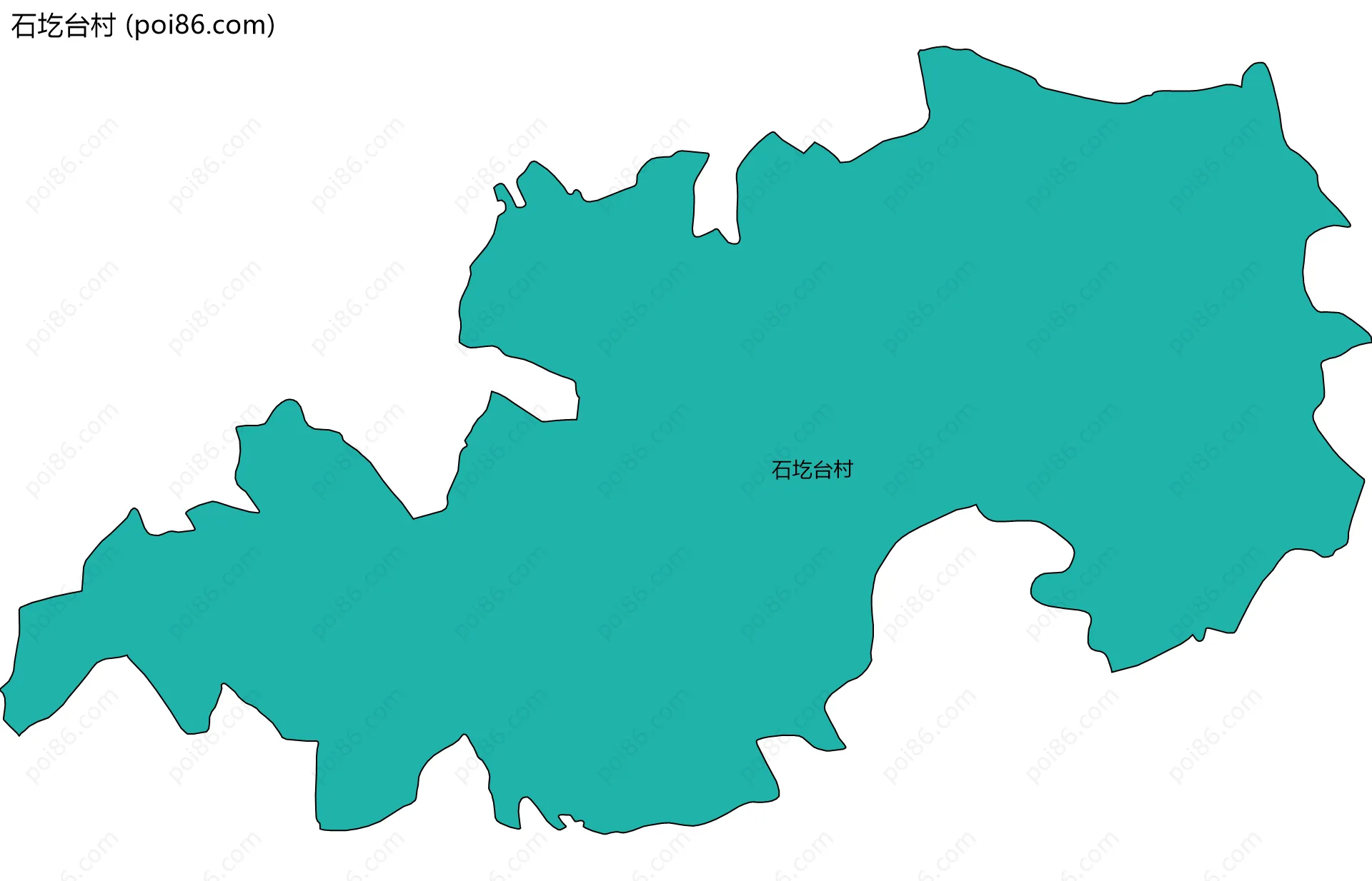 石圪台村边界地图