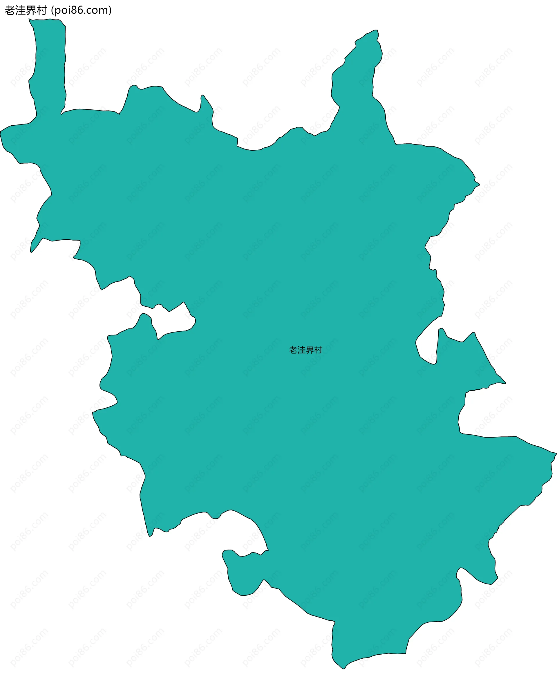 老洼界村边界地图