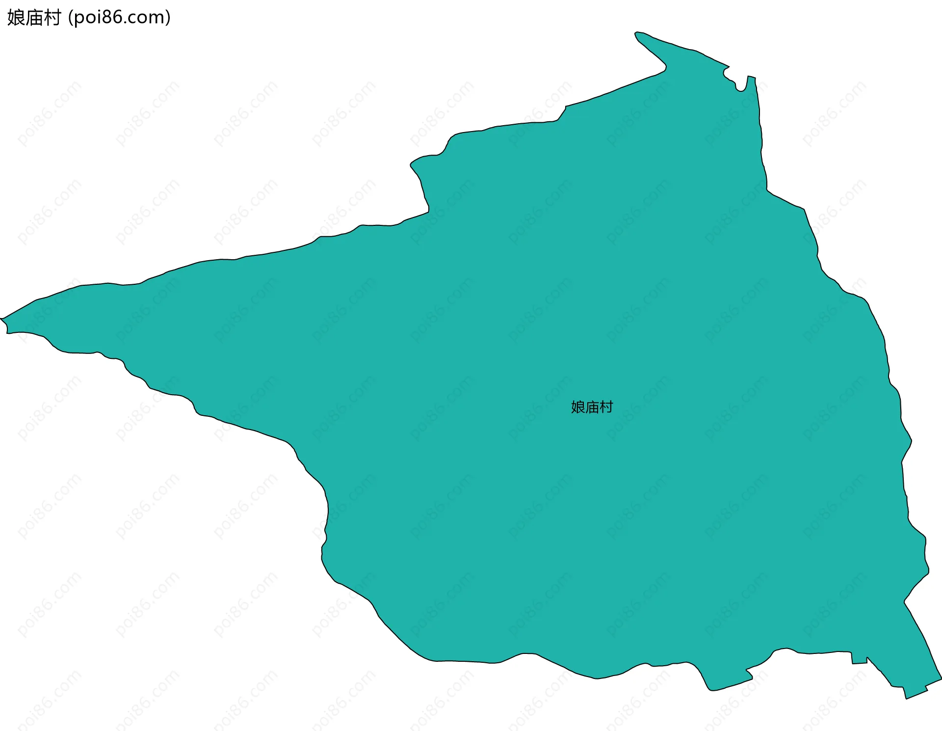 娘庙村边界地图