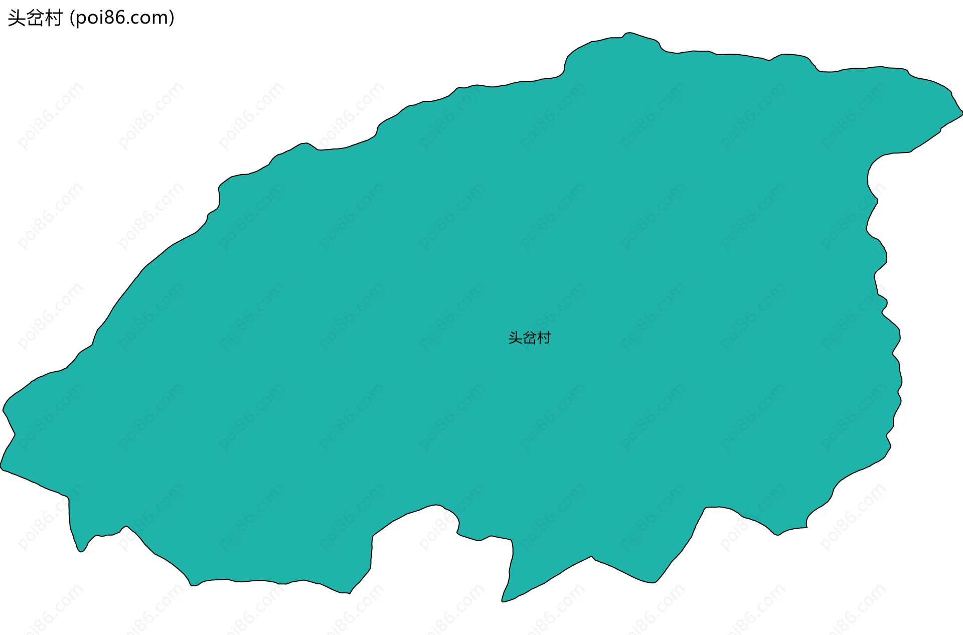 头岔村边界地图