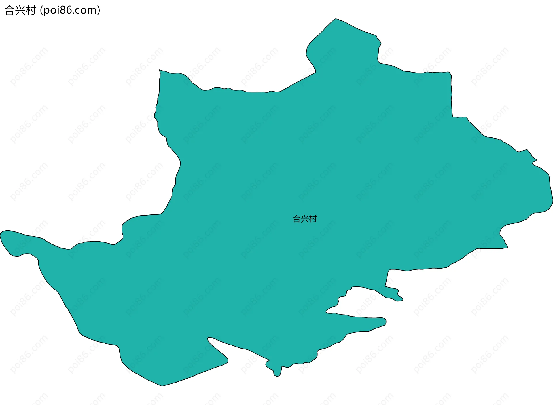 合兴村边界地图