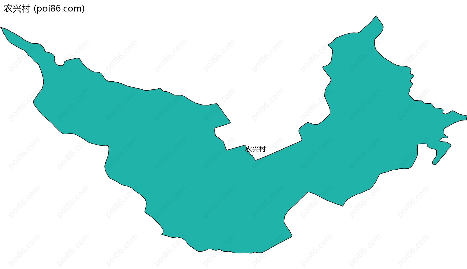 农兴村边界地图