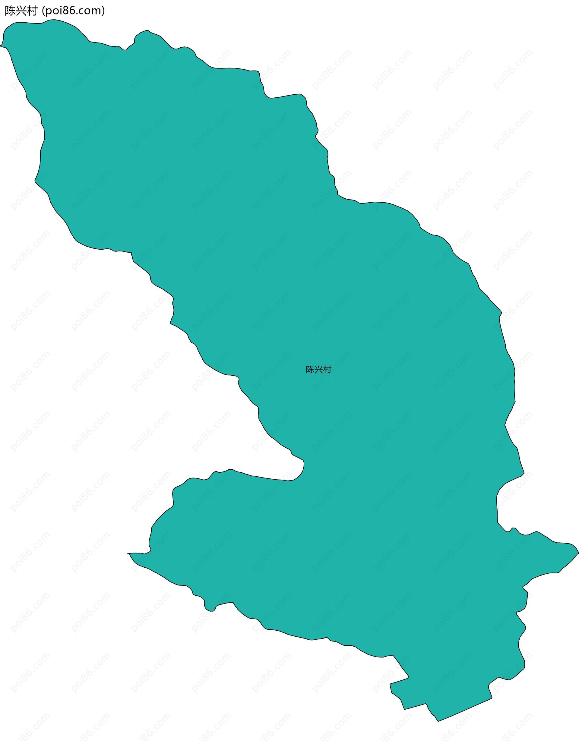 陈兴村边界地图