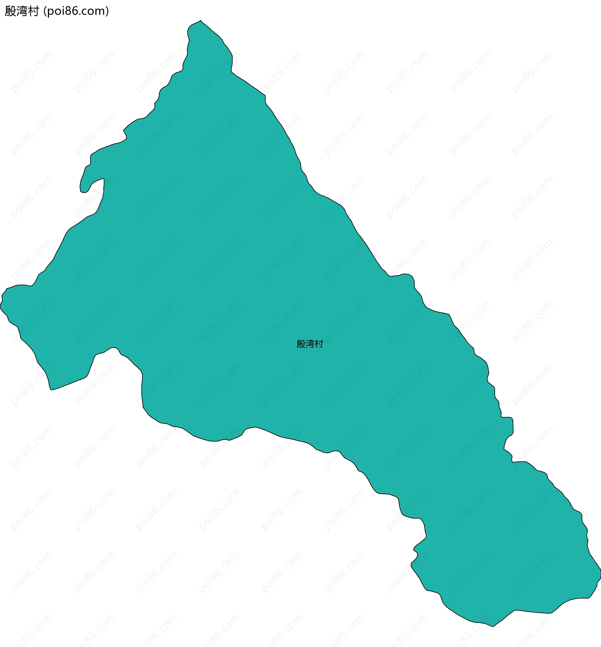 殷湾村边界地图