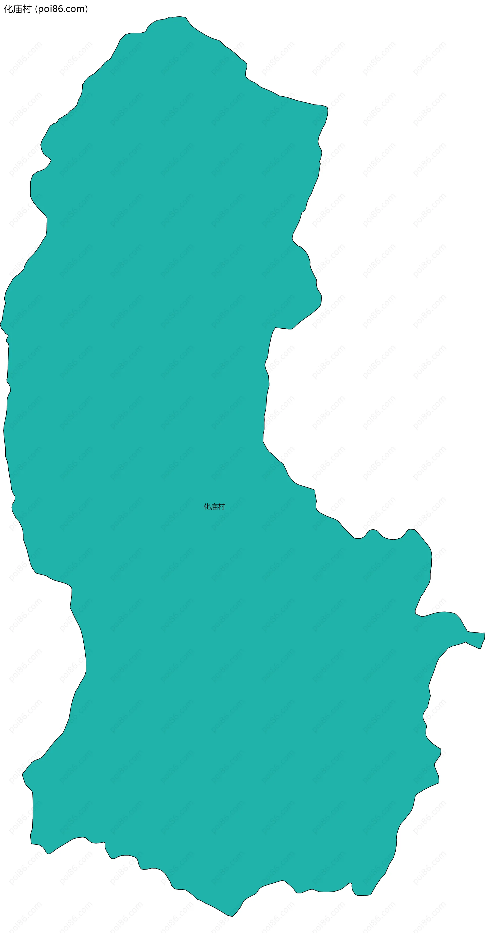 化庙村边界地图