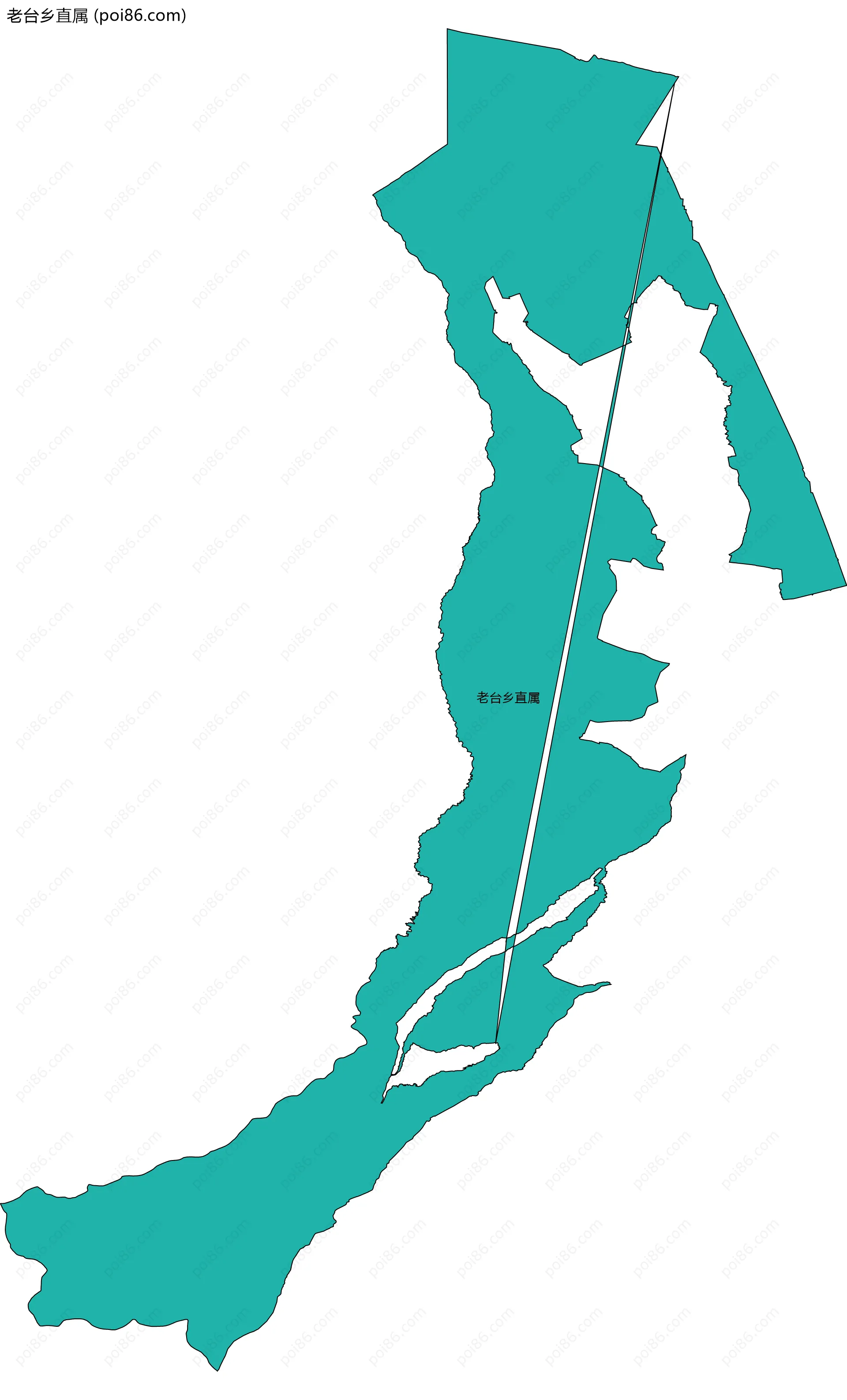 老台乡直属边界地图