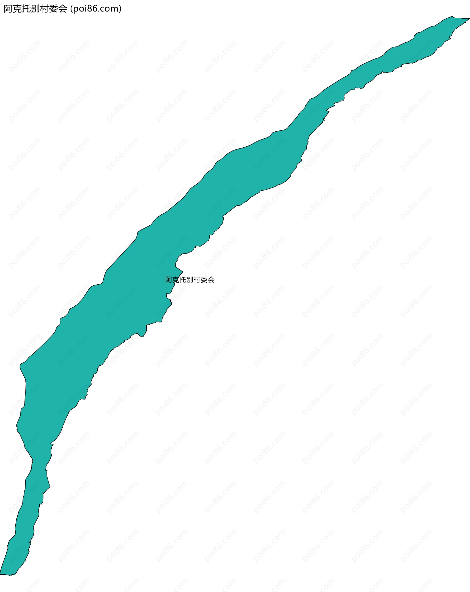 阿克托别村委会边界地图