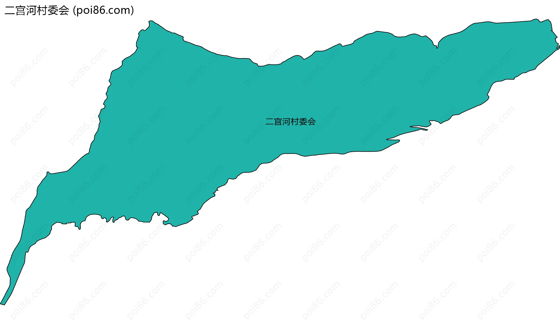 二宫河村委会边界地图