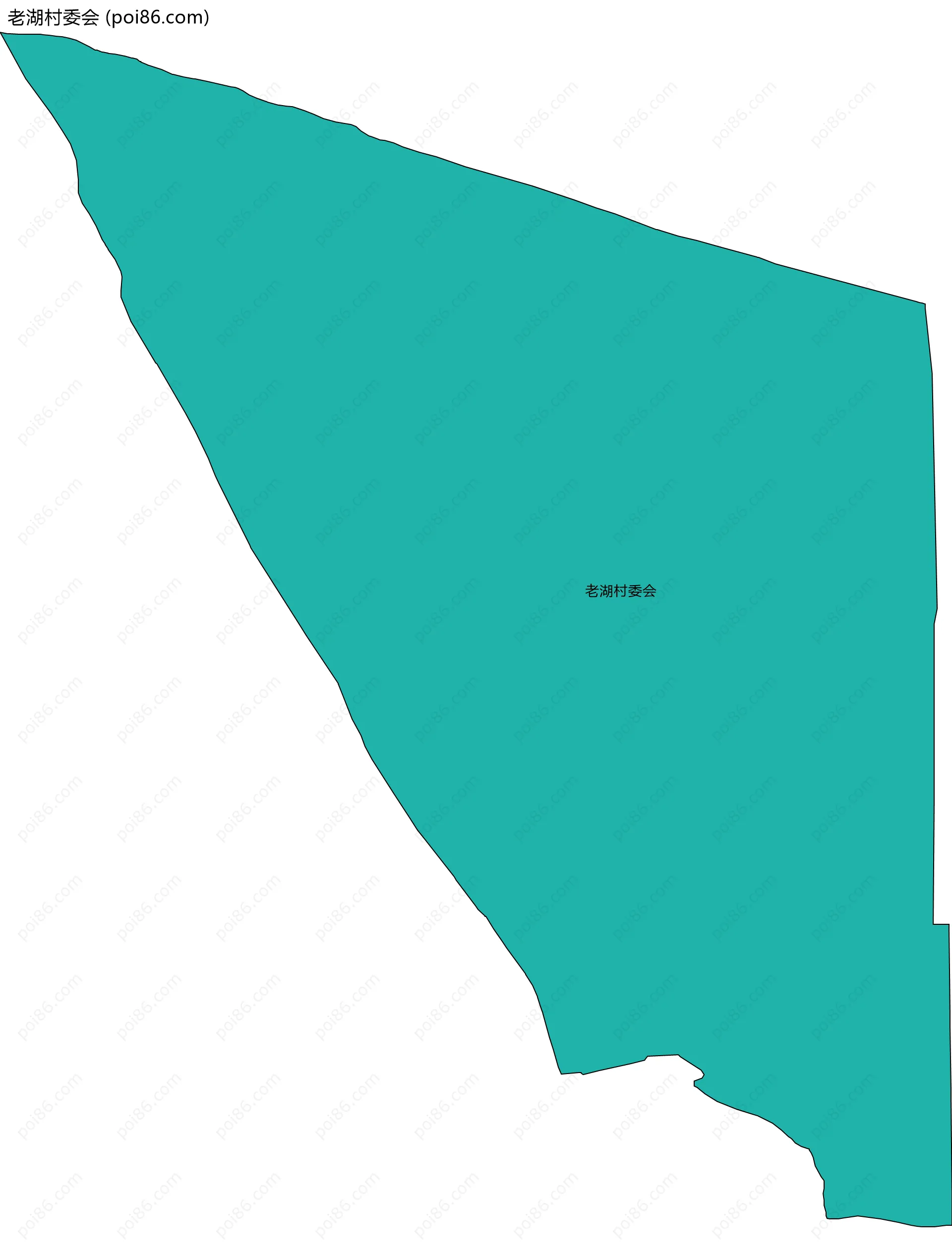 老湖村委会边界地图