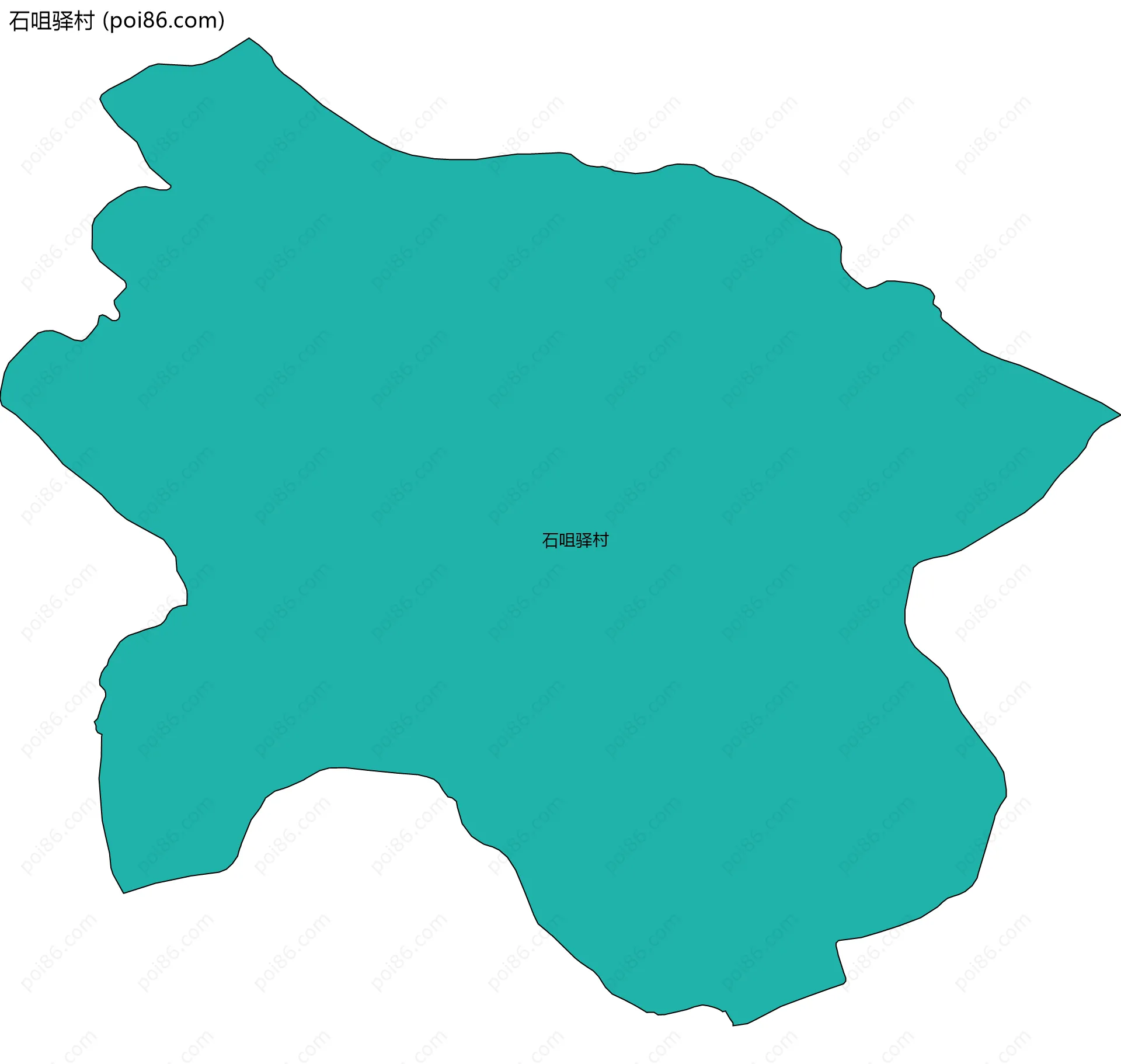 石咀驿村边界地图