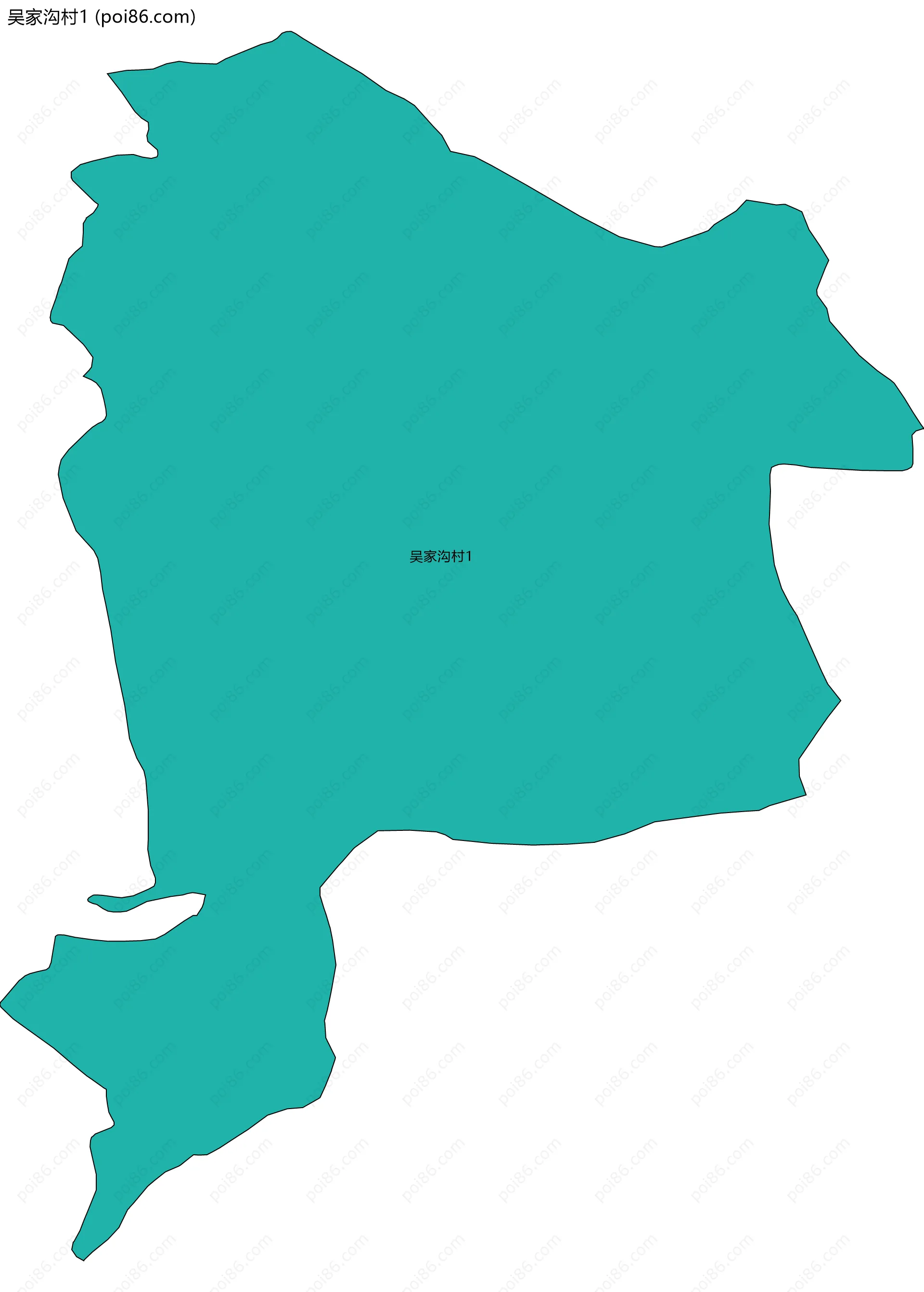 吴家沟村1边界地图