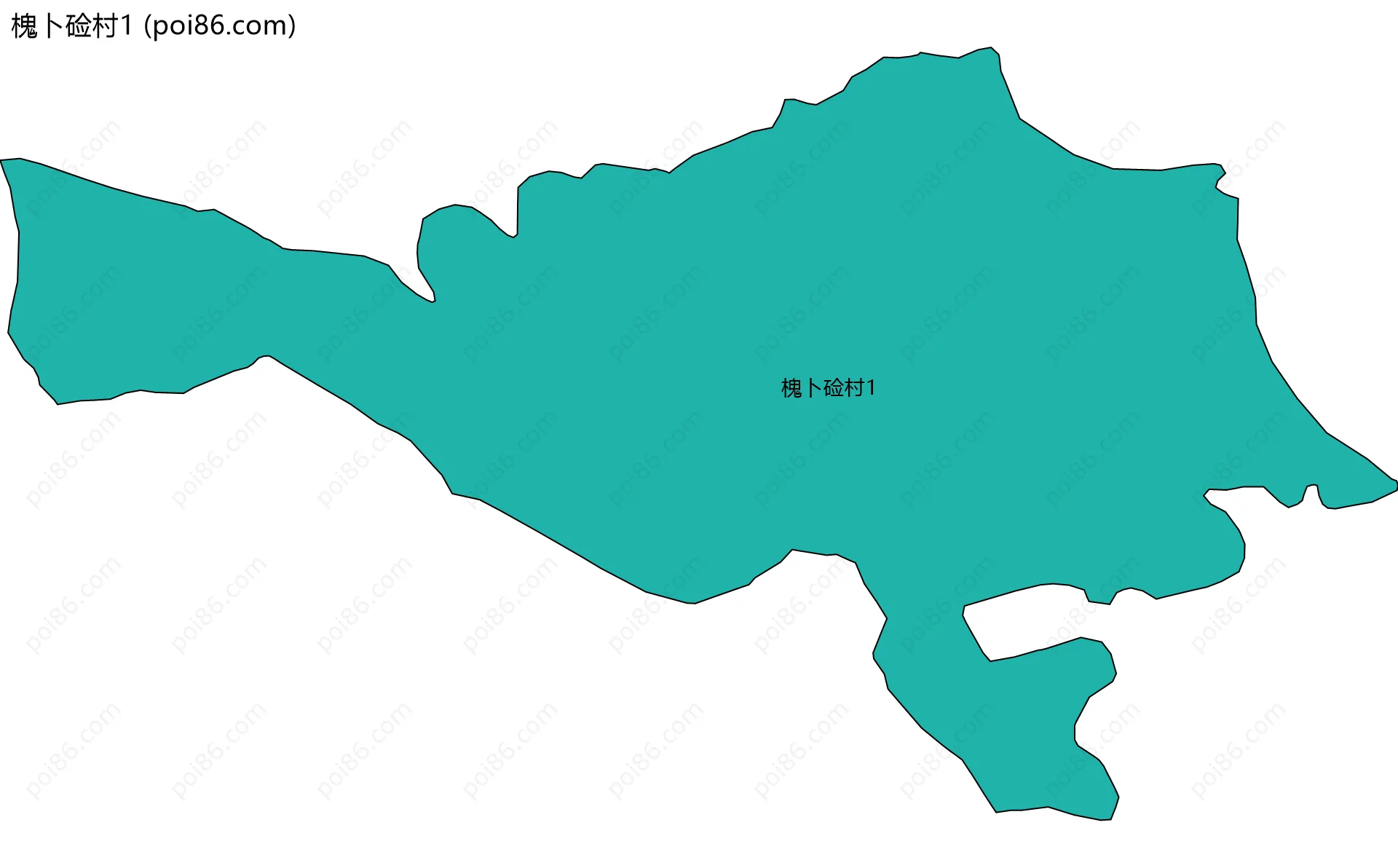 槐卜硷村1边界地图