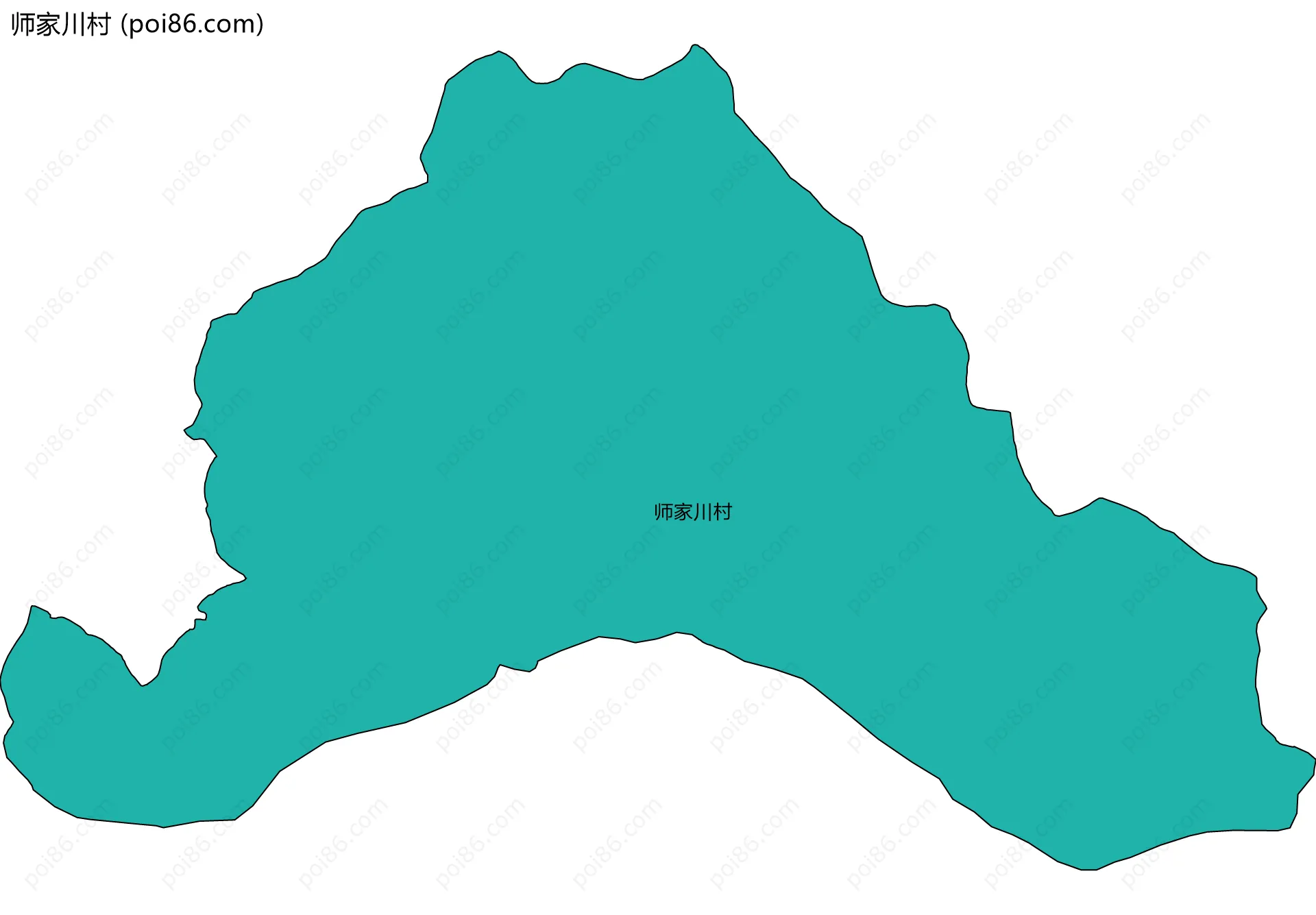 师家川村边界地图