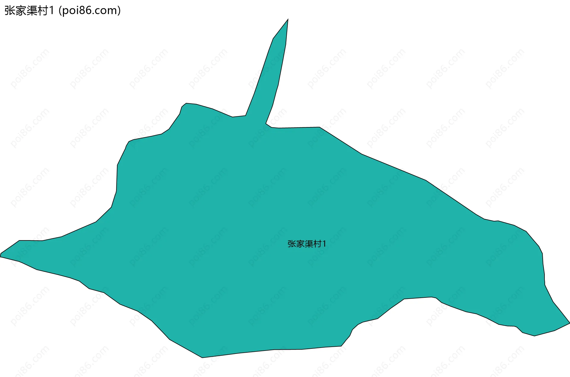 张家渠村1边界地图