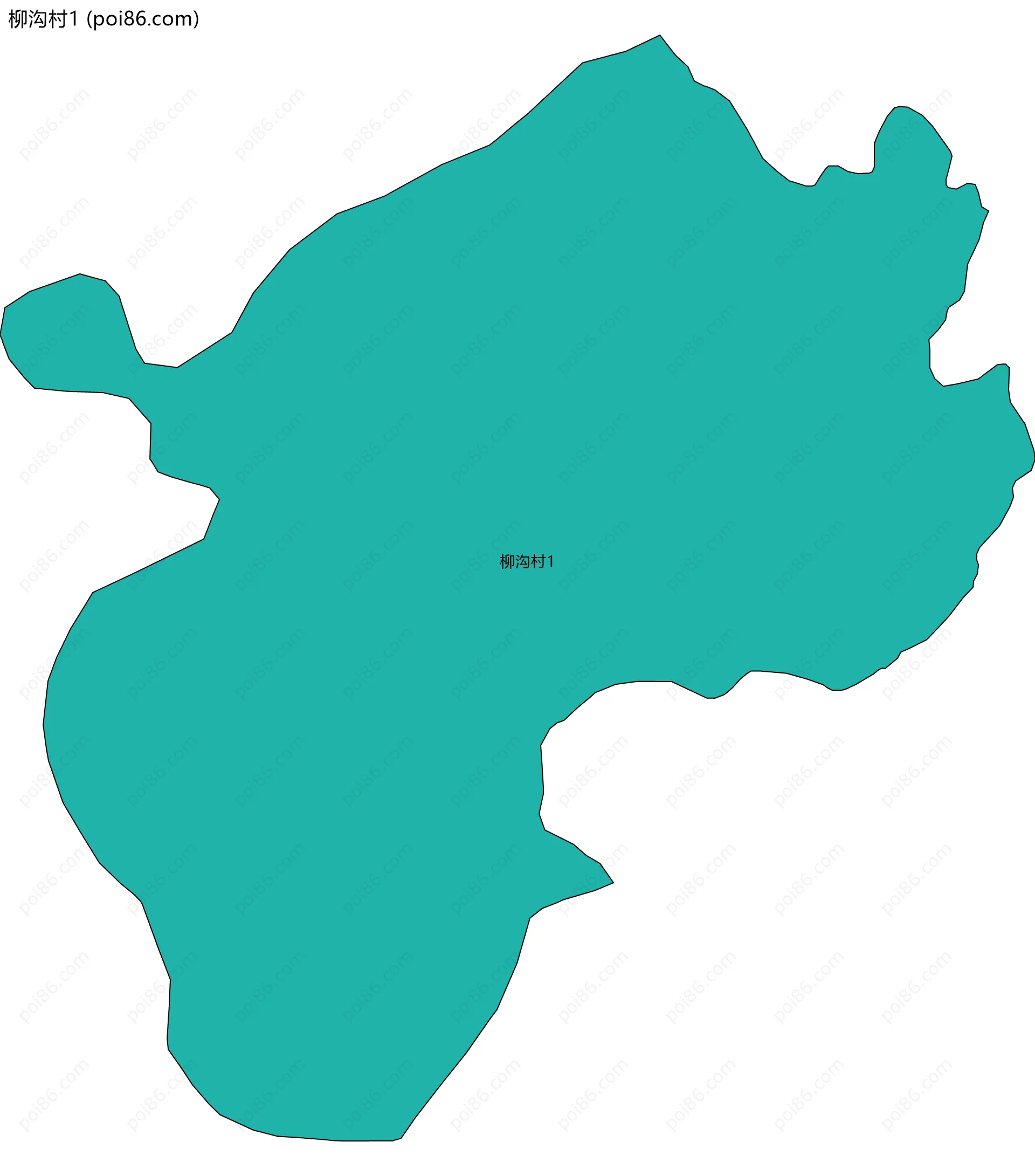 柳沟村1边界地图