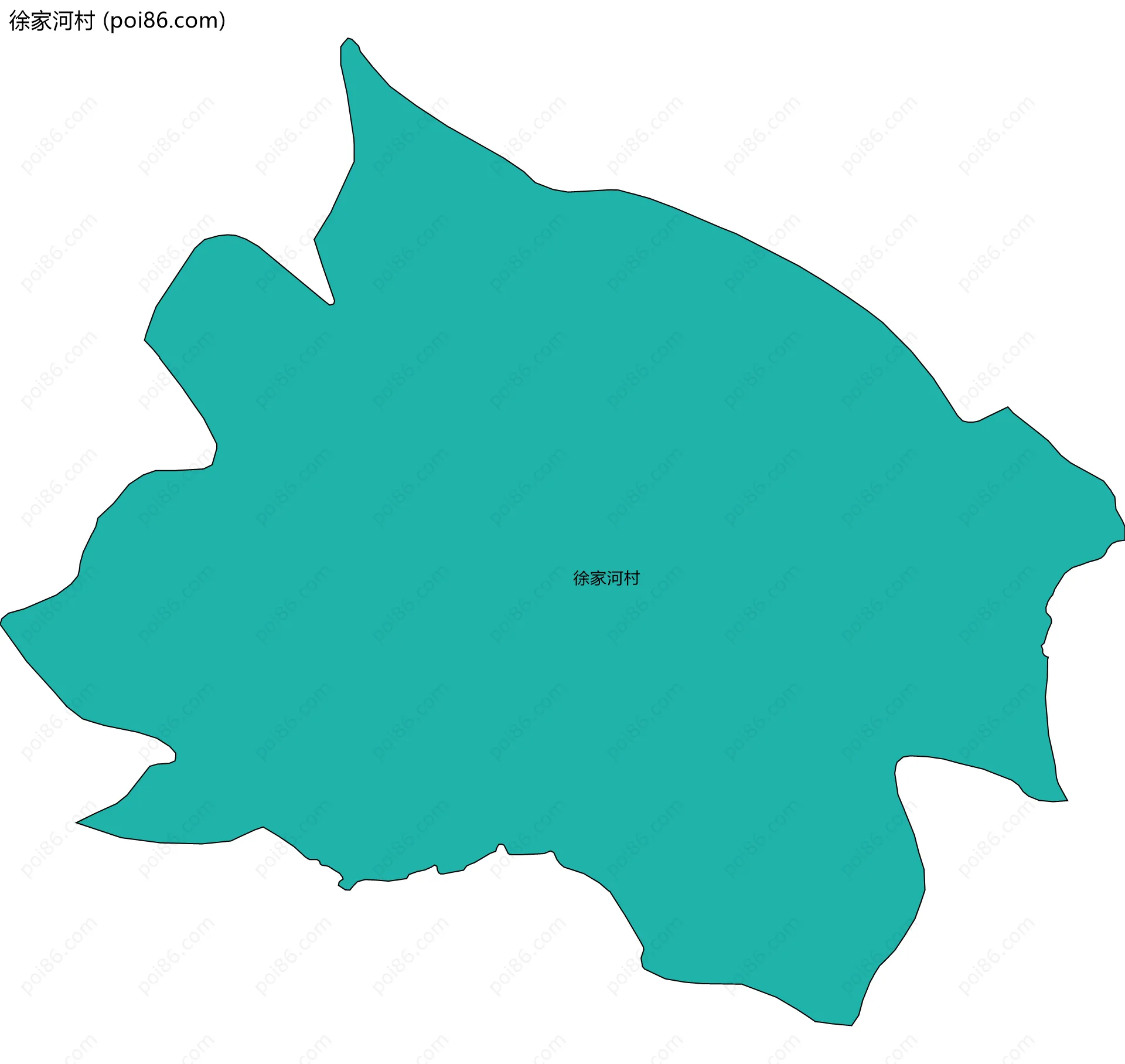 徐家河村边界地图