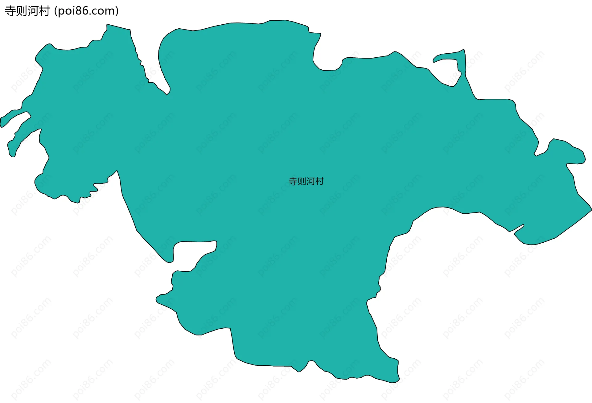 寺则河村边界地图