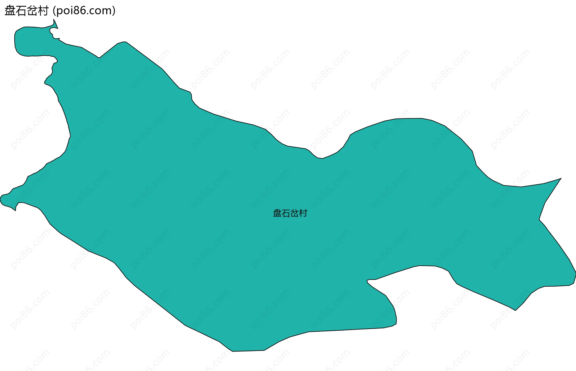 盘石岔村边界地图